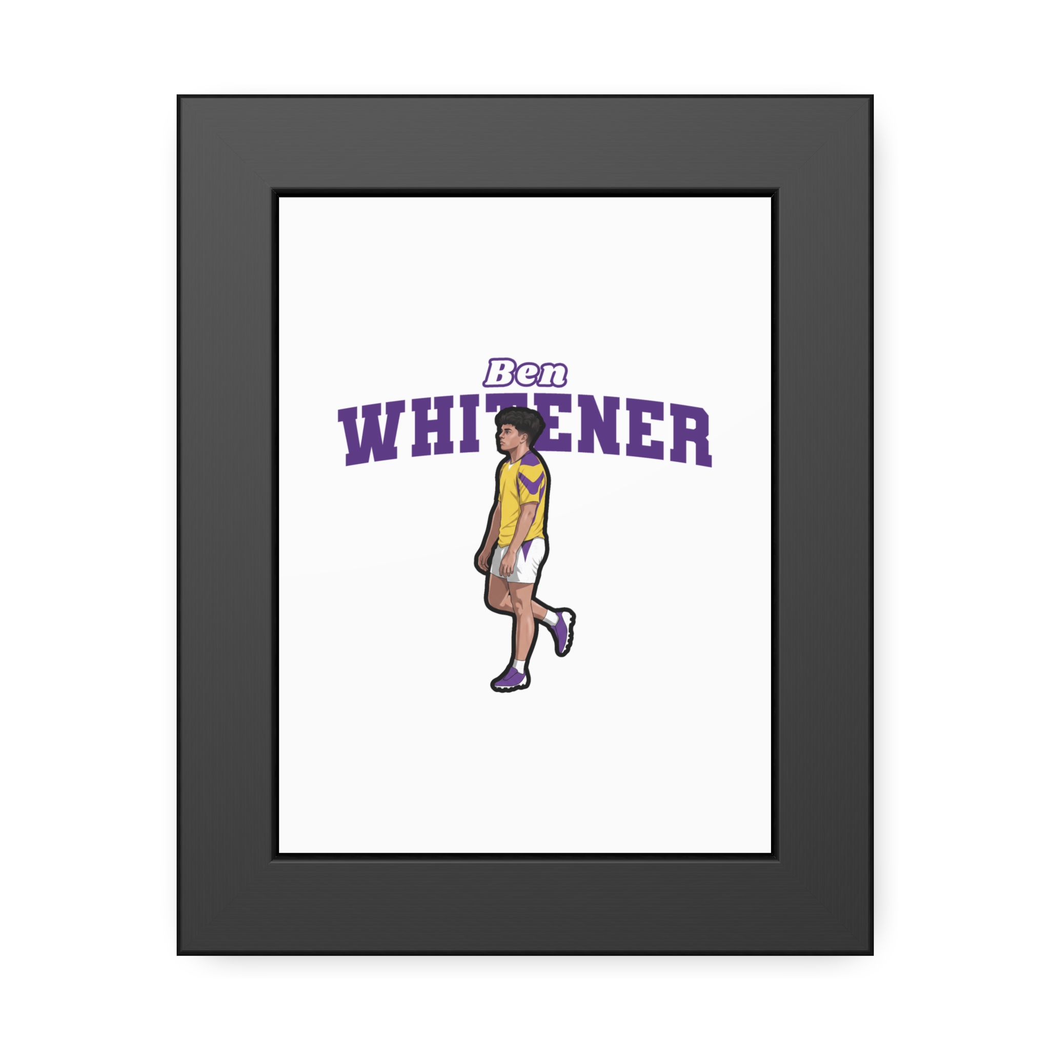 Framed Poster — character_name_arch in Black