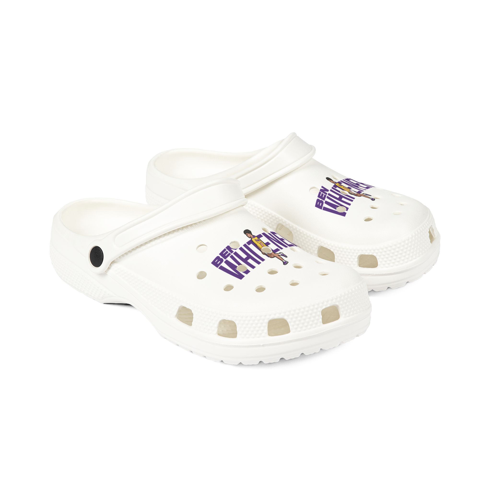 Rubber Clogs — character_player_name in White