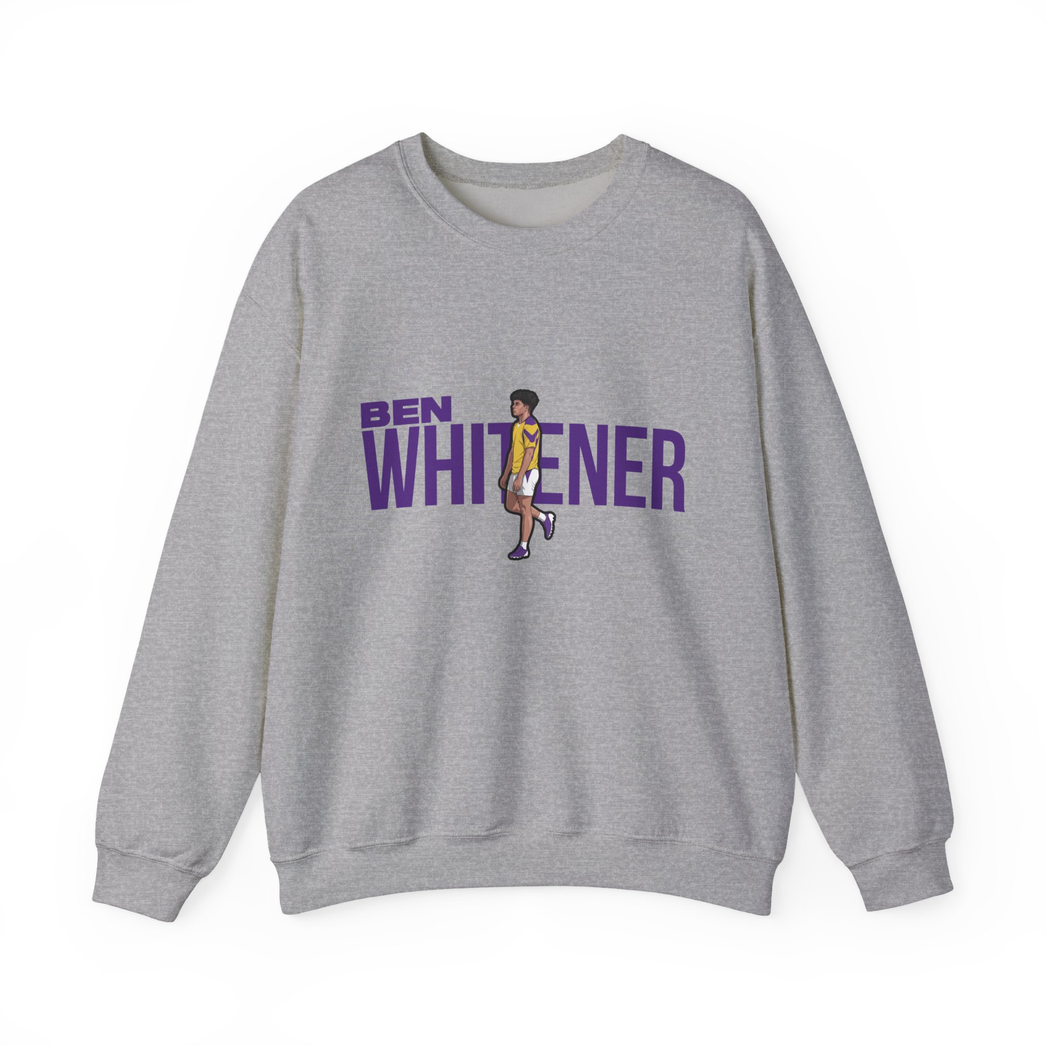 Crewneck Sweatshirt — character_player_name in Grey
