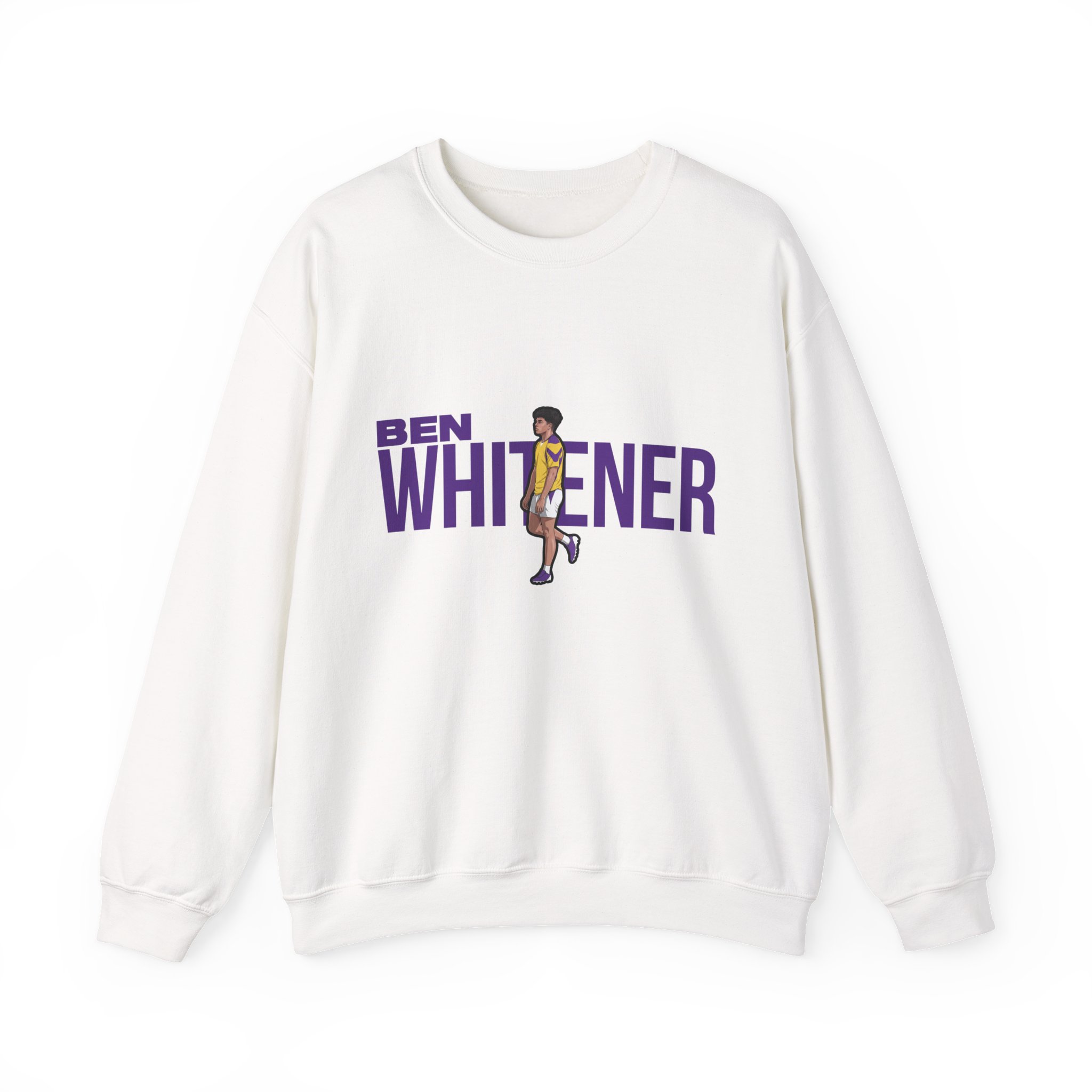 Crewneck Sweatshirt — character_player_name in White