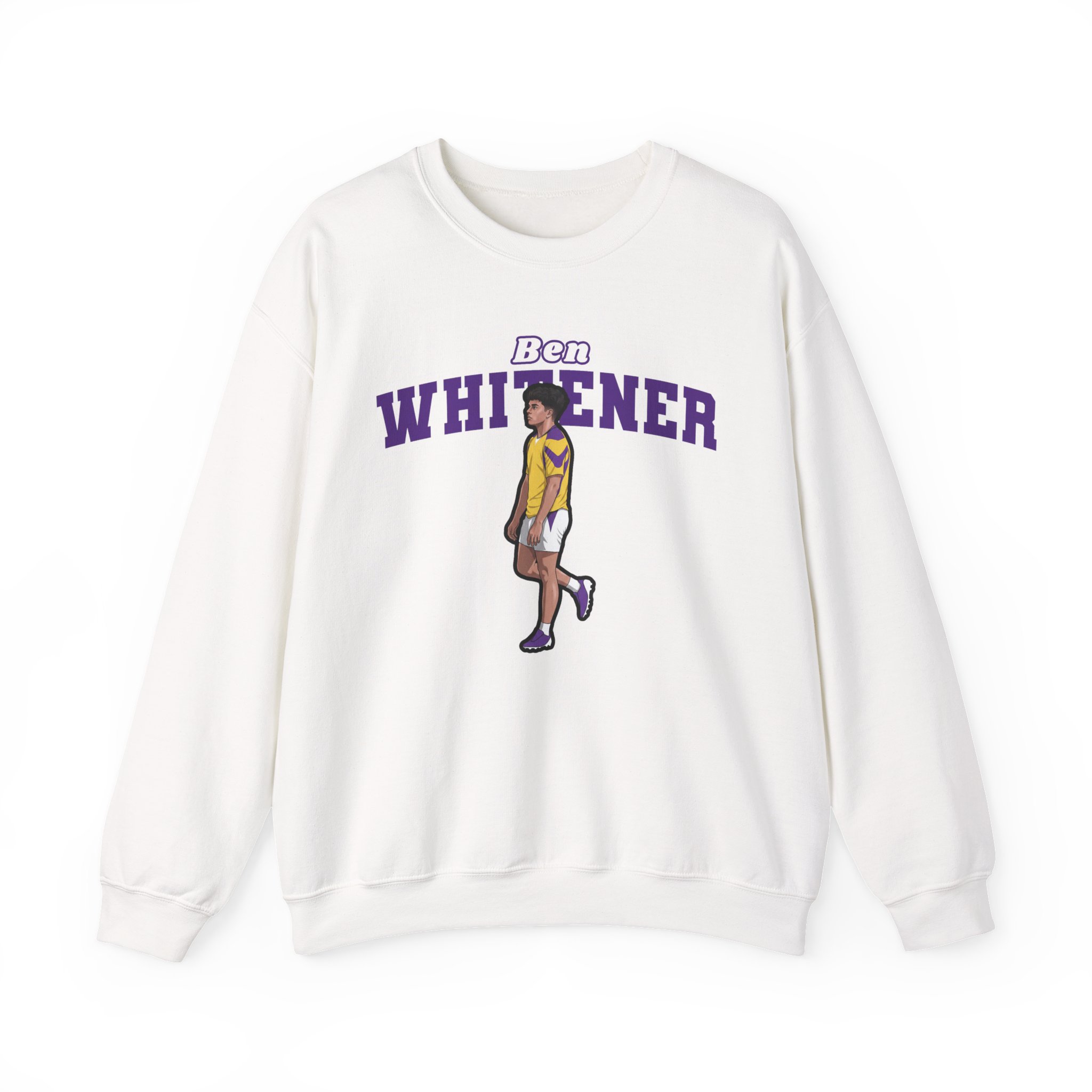 Crewneck Sweatshirt — character_name_arch in White
