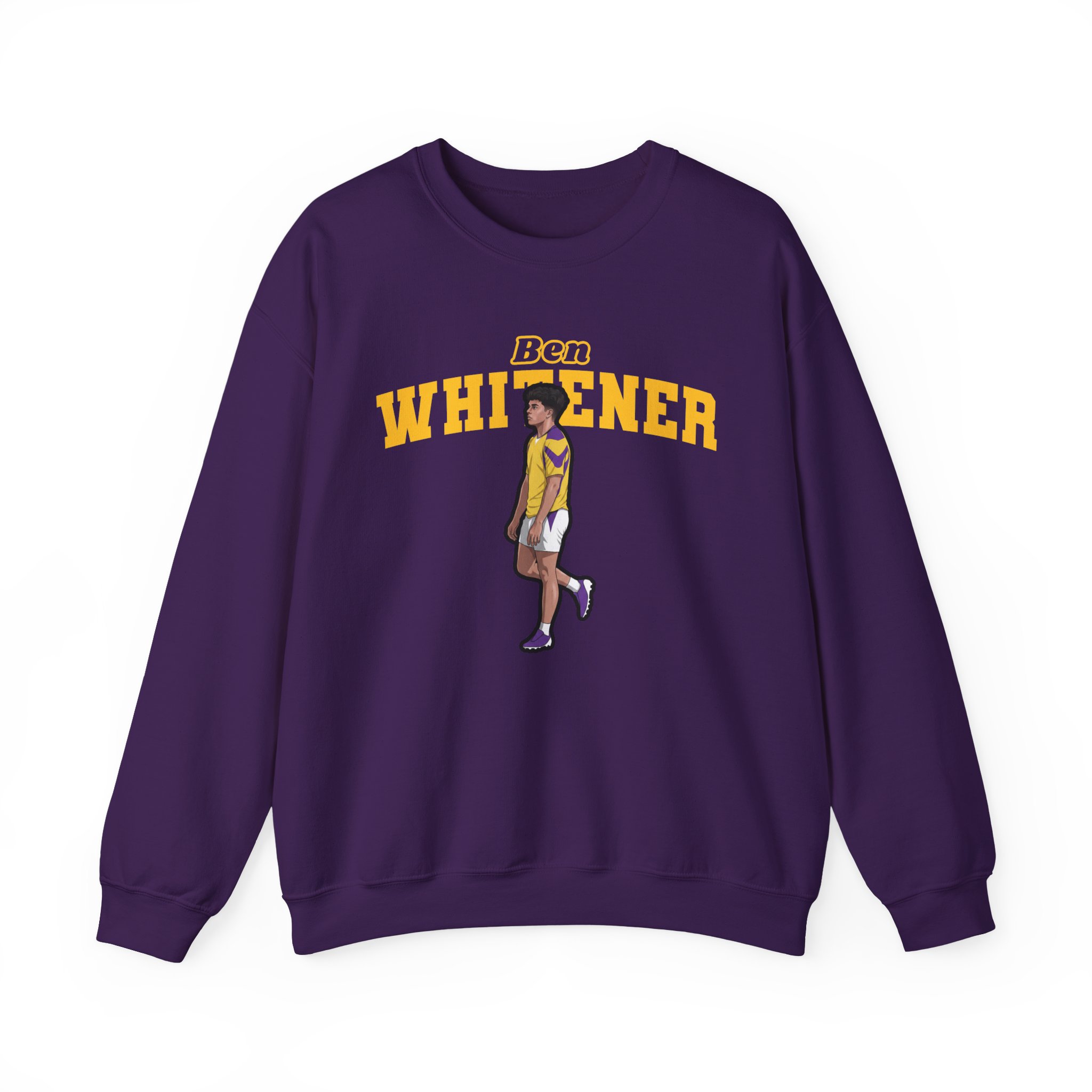 Crewneck Sweatshirt — character_name_arch in Purple