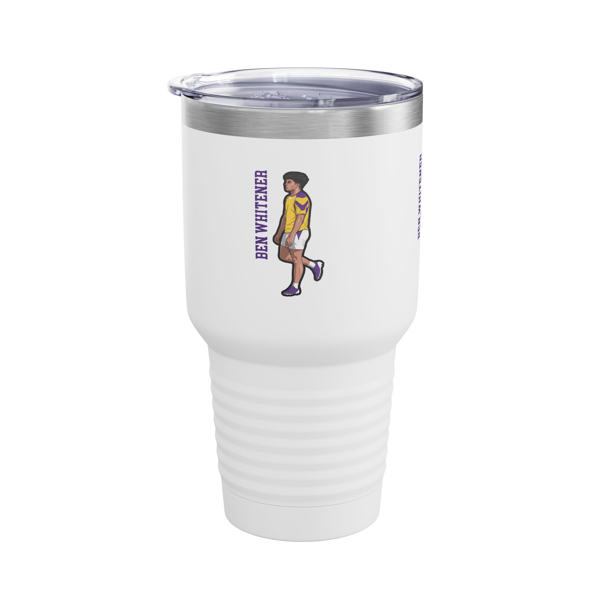 30oz Tumbler — character_name_vertical in White
