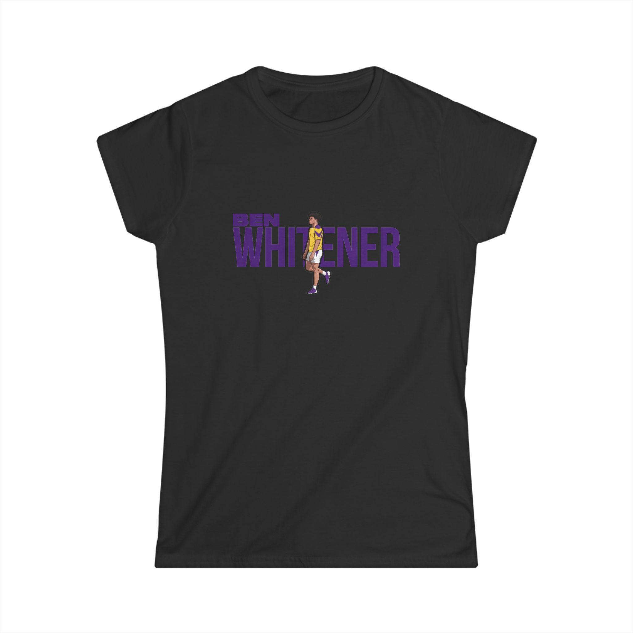 Women's Softstyle Tee — character_player_name in Black
