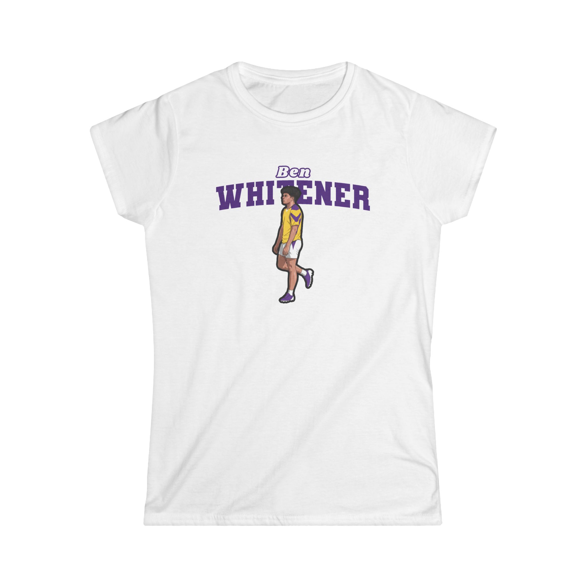 Women's Softstyle Tee — character_name_arch in White