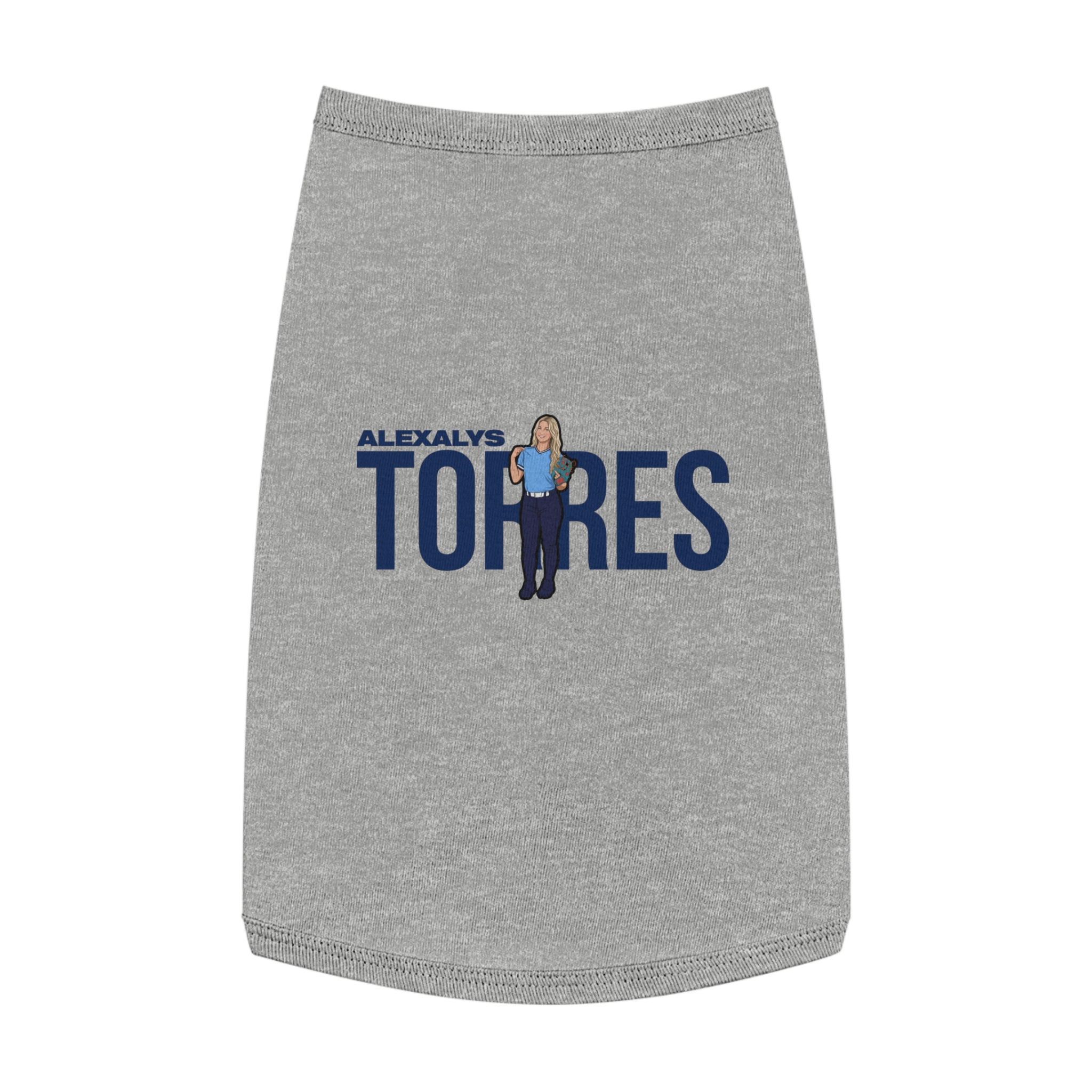 Pet Tank Top — character_player_name in White