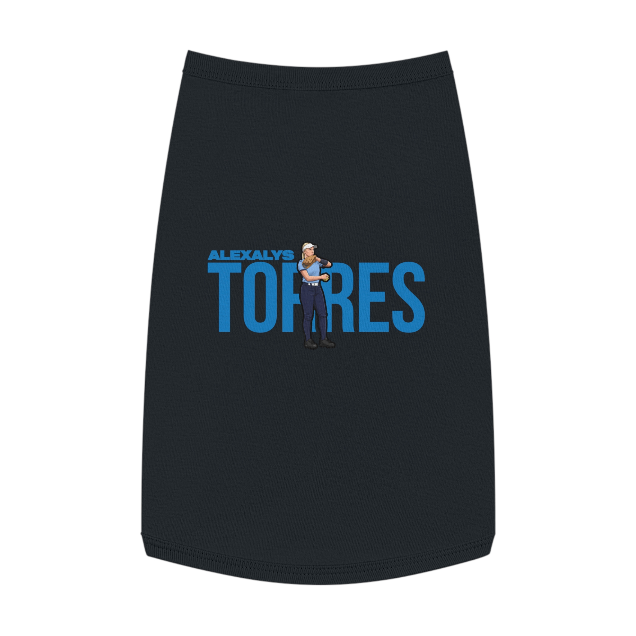 Pet Tank Top — character_player_name in Black