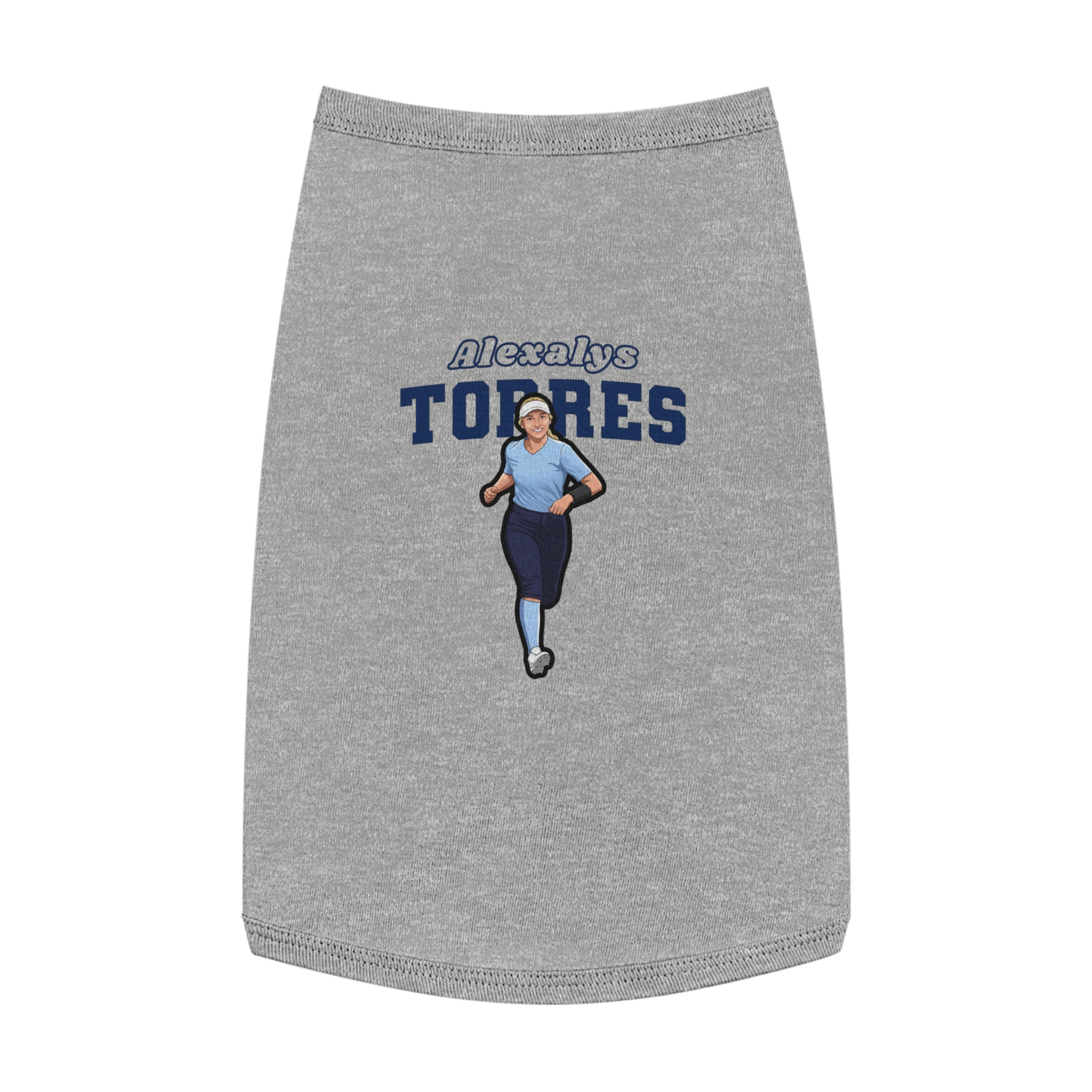 Pet Tank Top — character_name_arch in White
