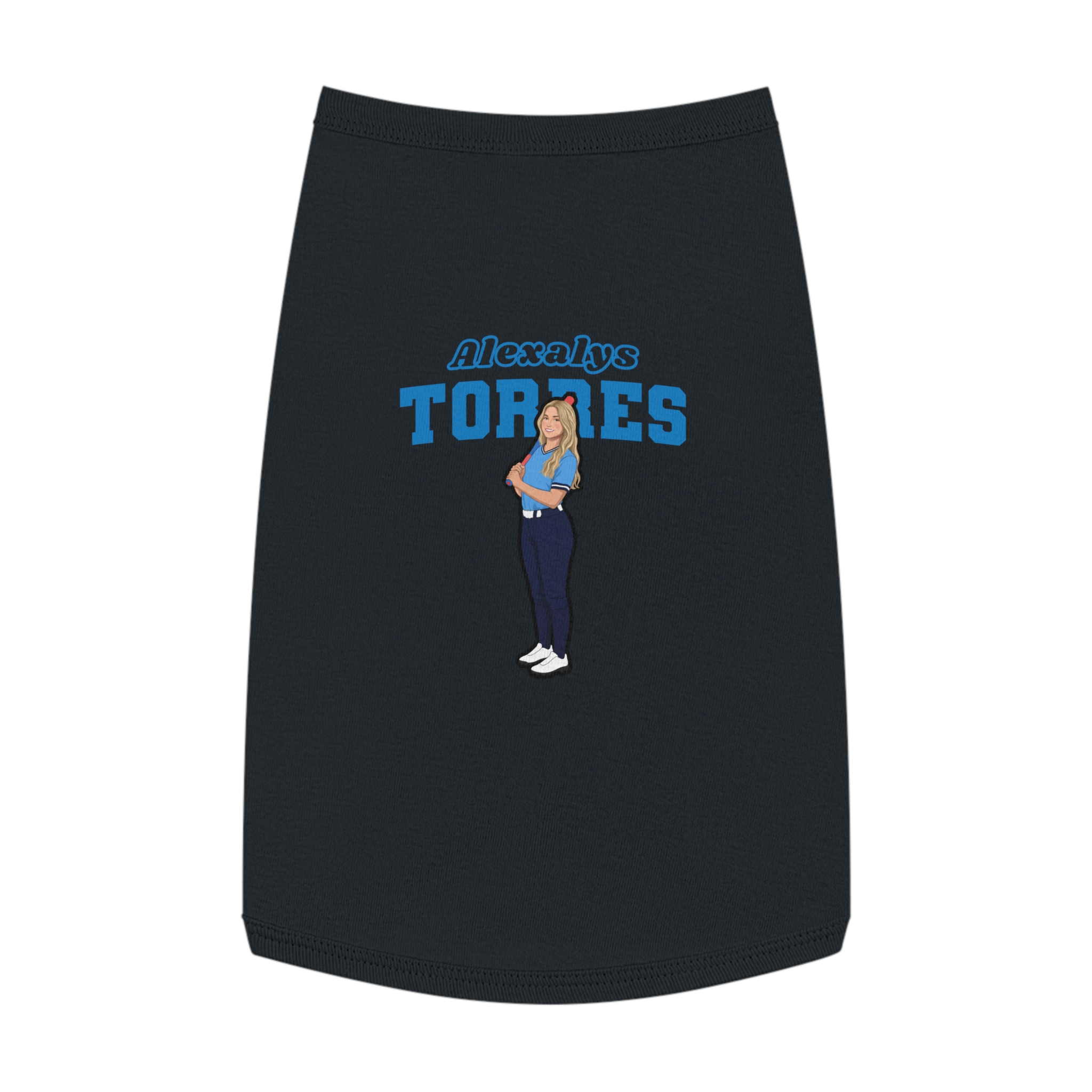 Pet Tank Top — character_name_arch in Black