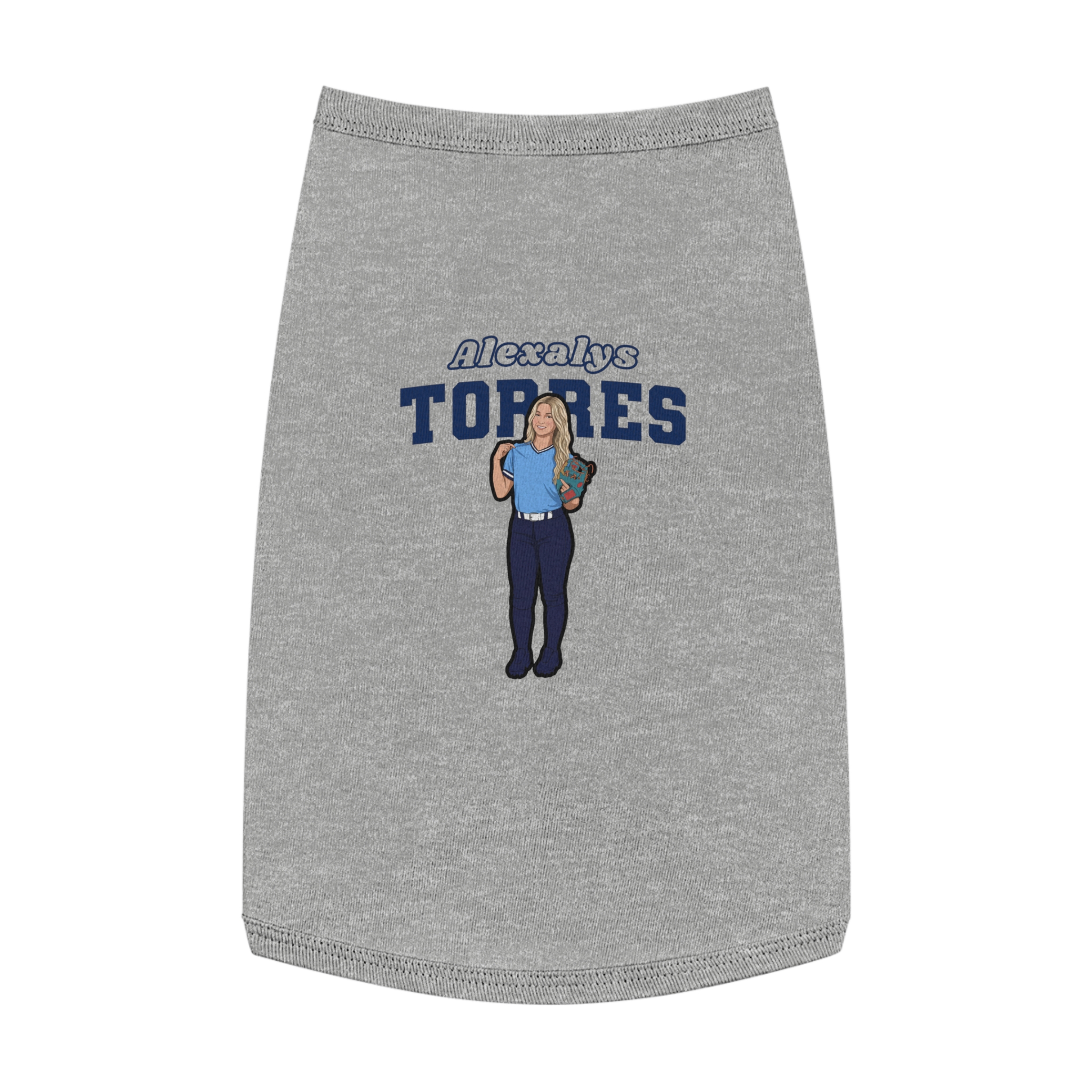 Pet Tank Top — character_name_arch in White
