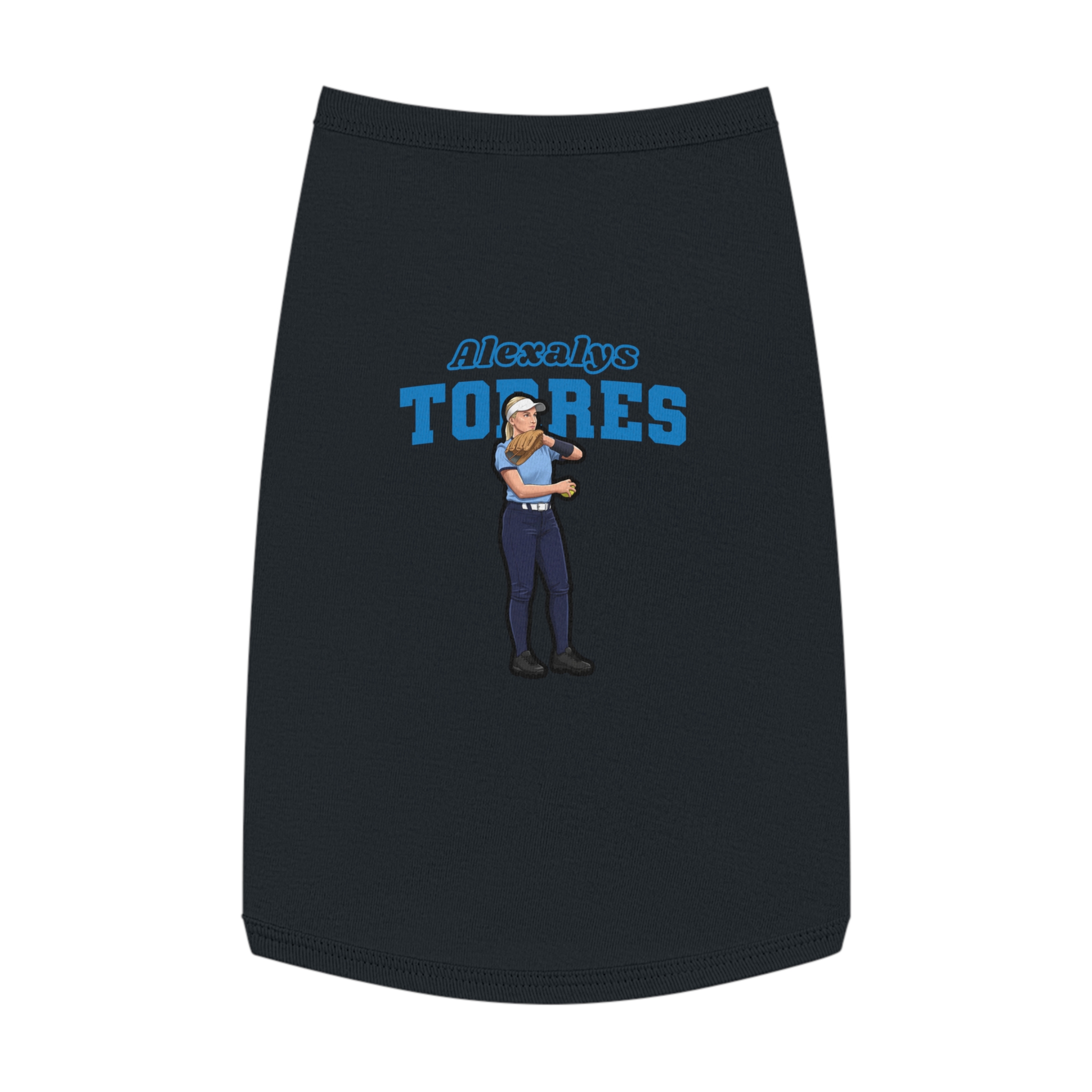 Pet Tank Top — character_name_arch in Black