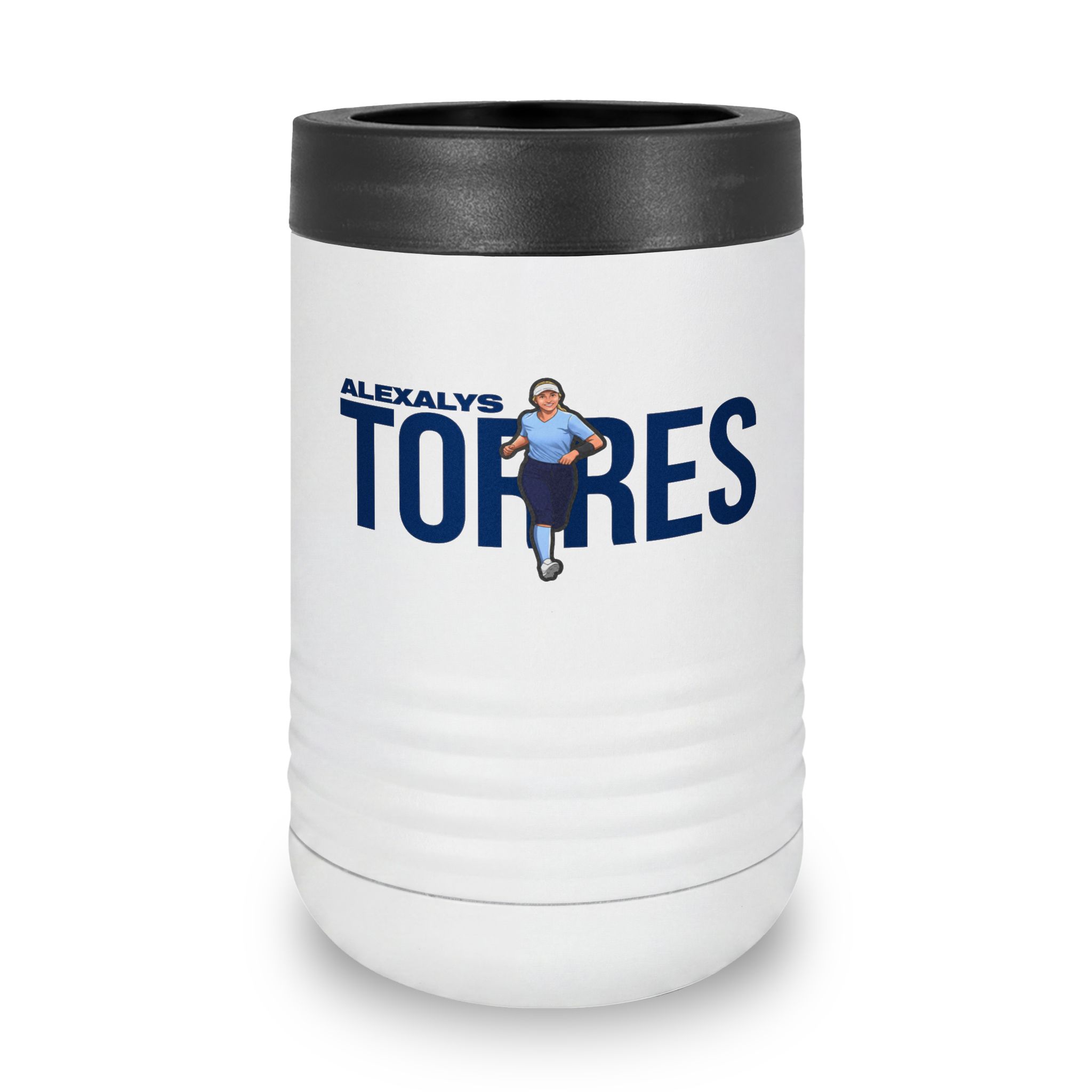 Stainless Can Cooler — character_player_name in White