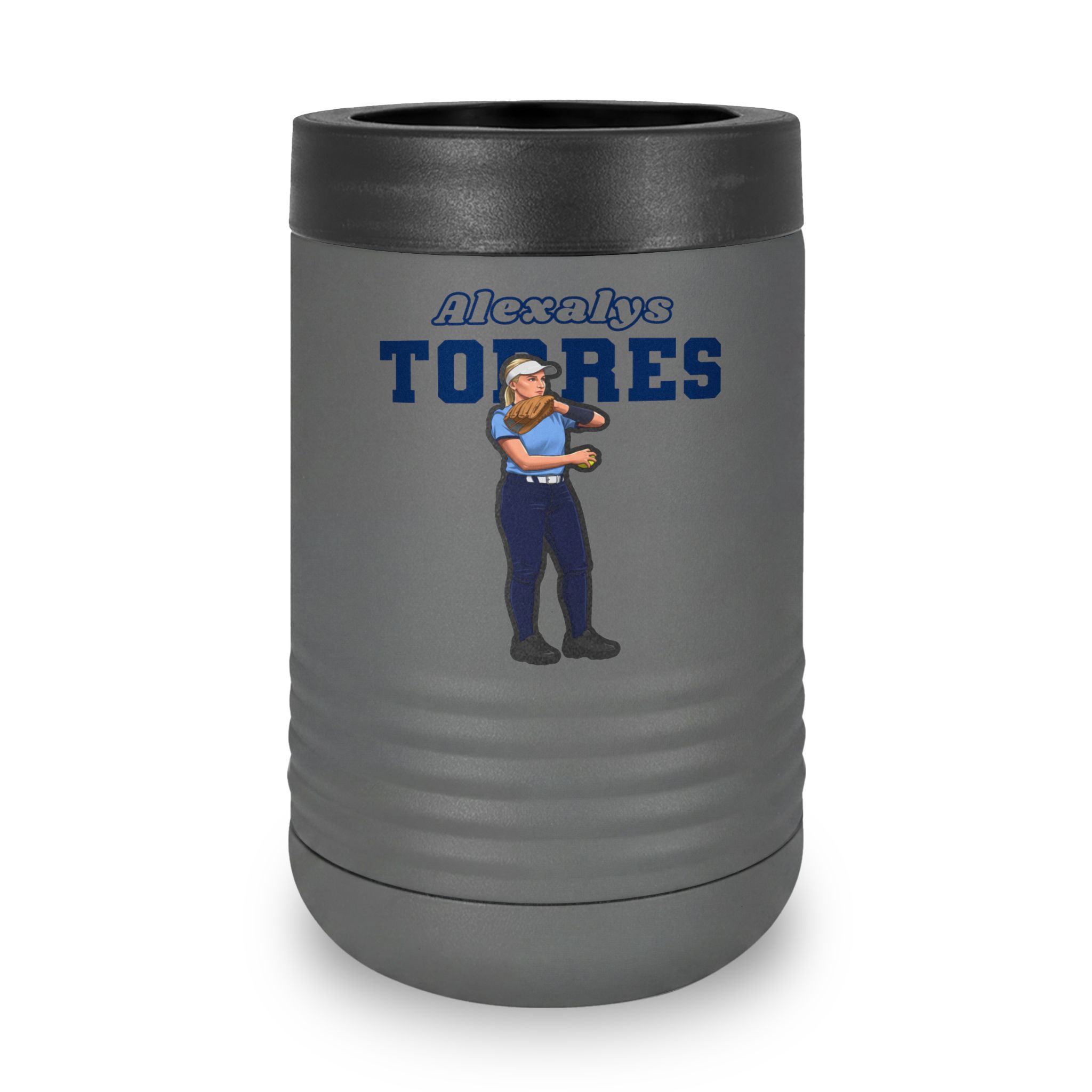Stainless Can Cooler — character_name_arch in Grey