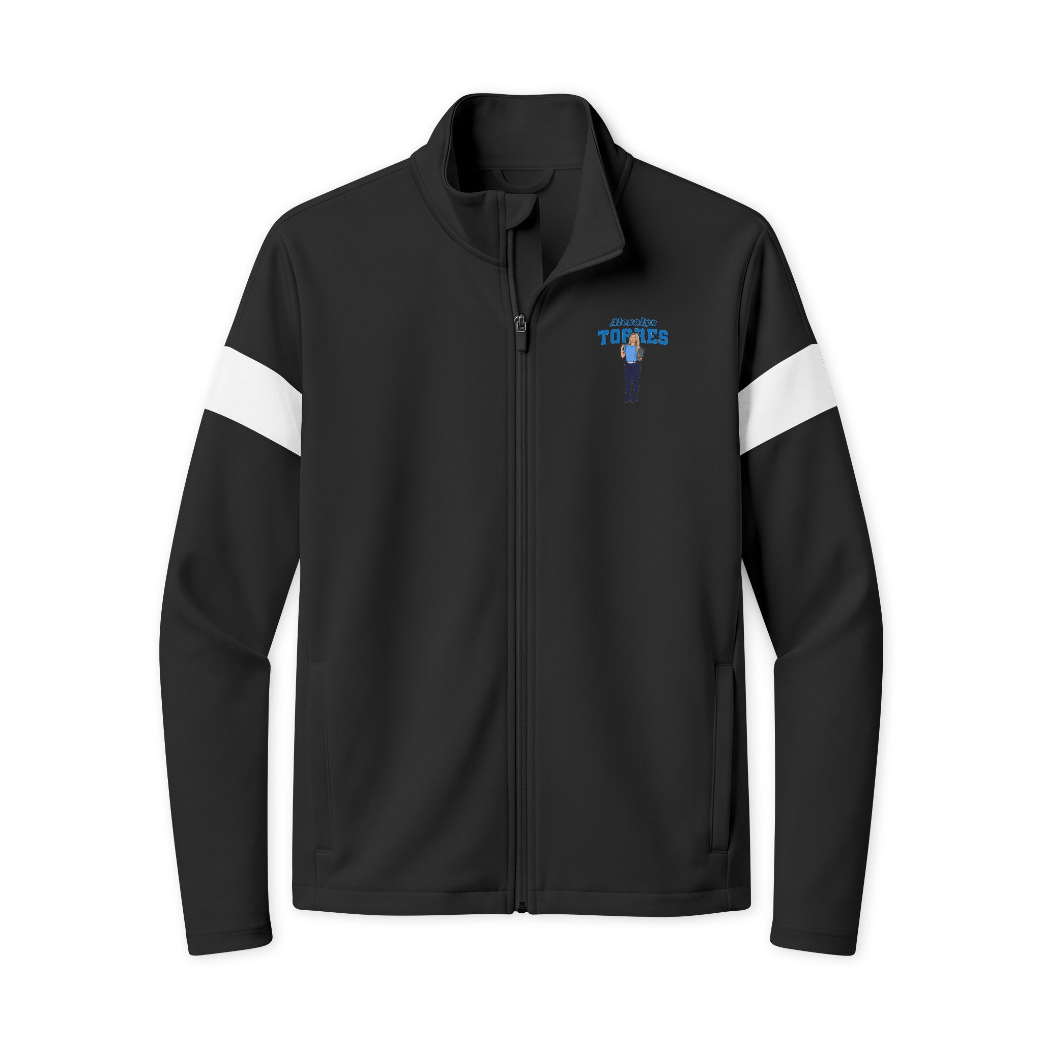 Travel Full-Zip Jacket — character_name_arch in Black/ White