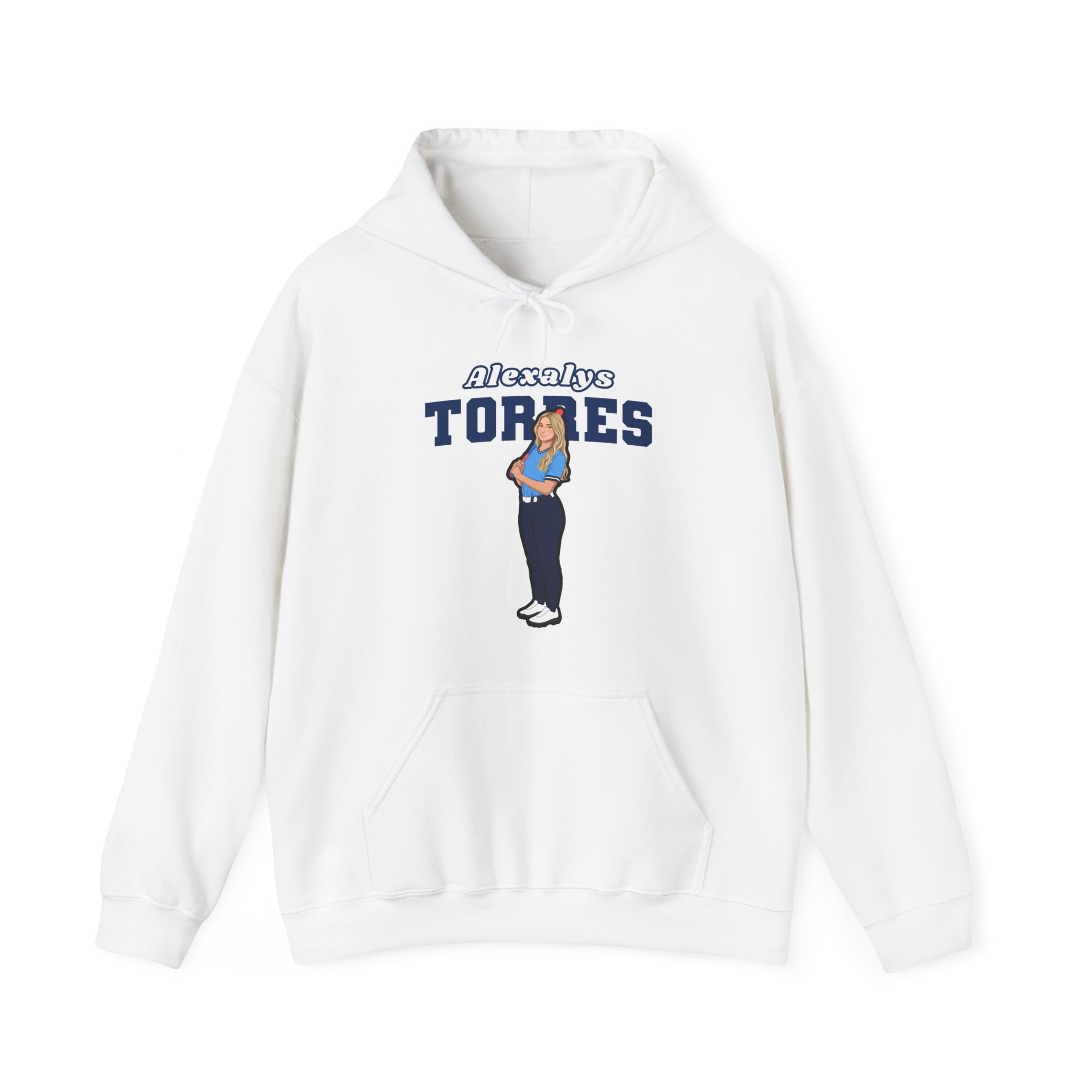 Hoodie — character_name_arch in White
