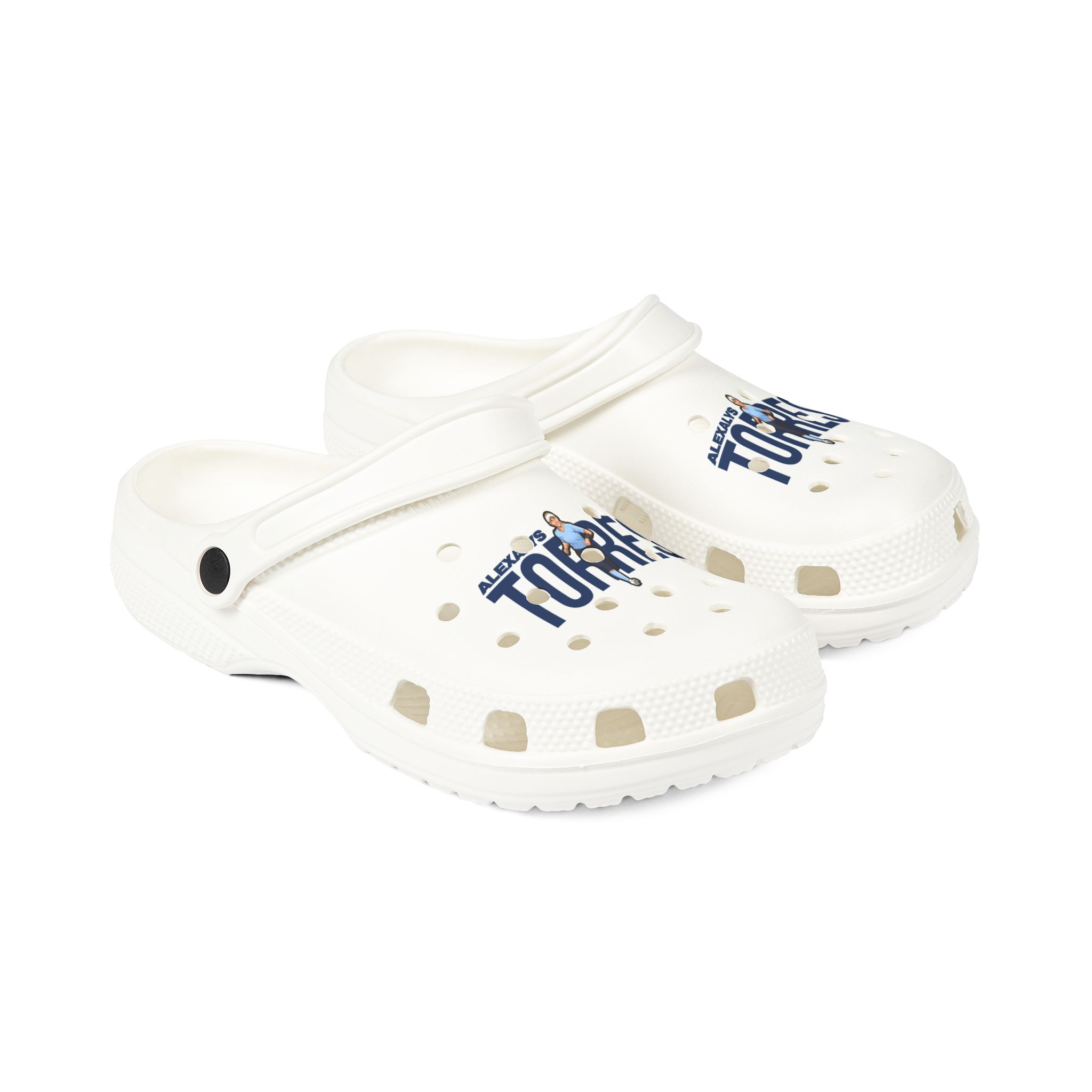 Rubber Clogs — character_player_name in White
