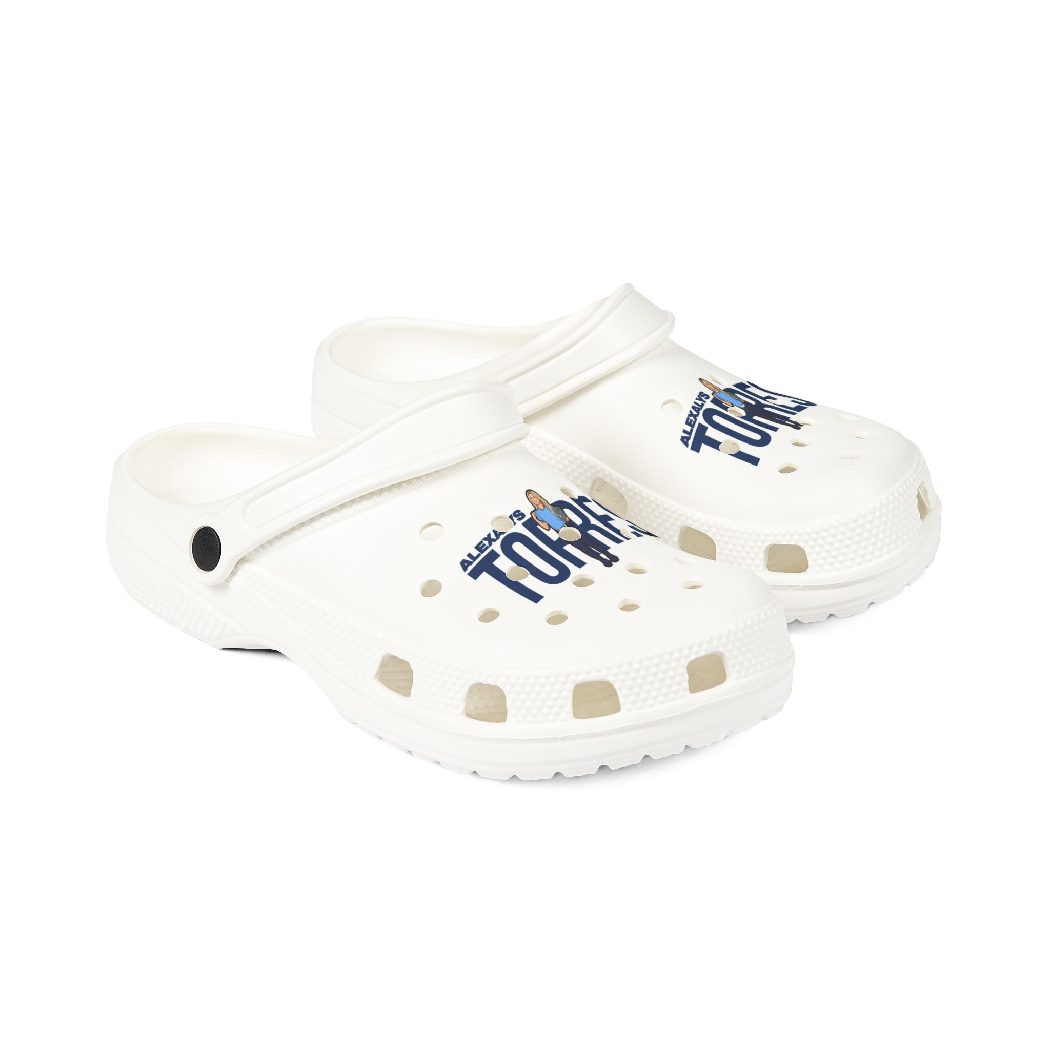 Rubber Clogs — character_player_name in White