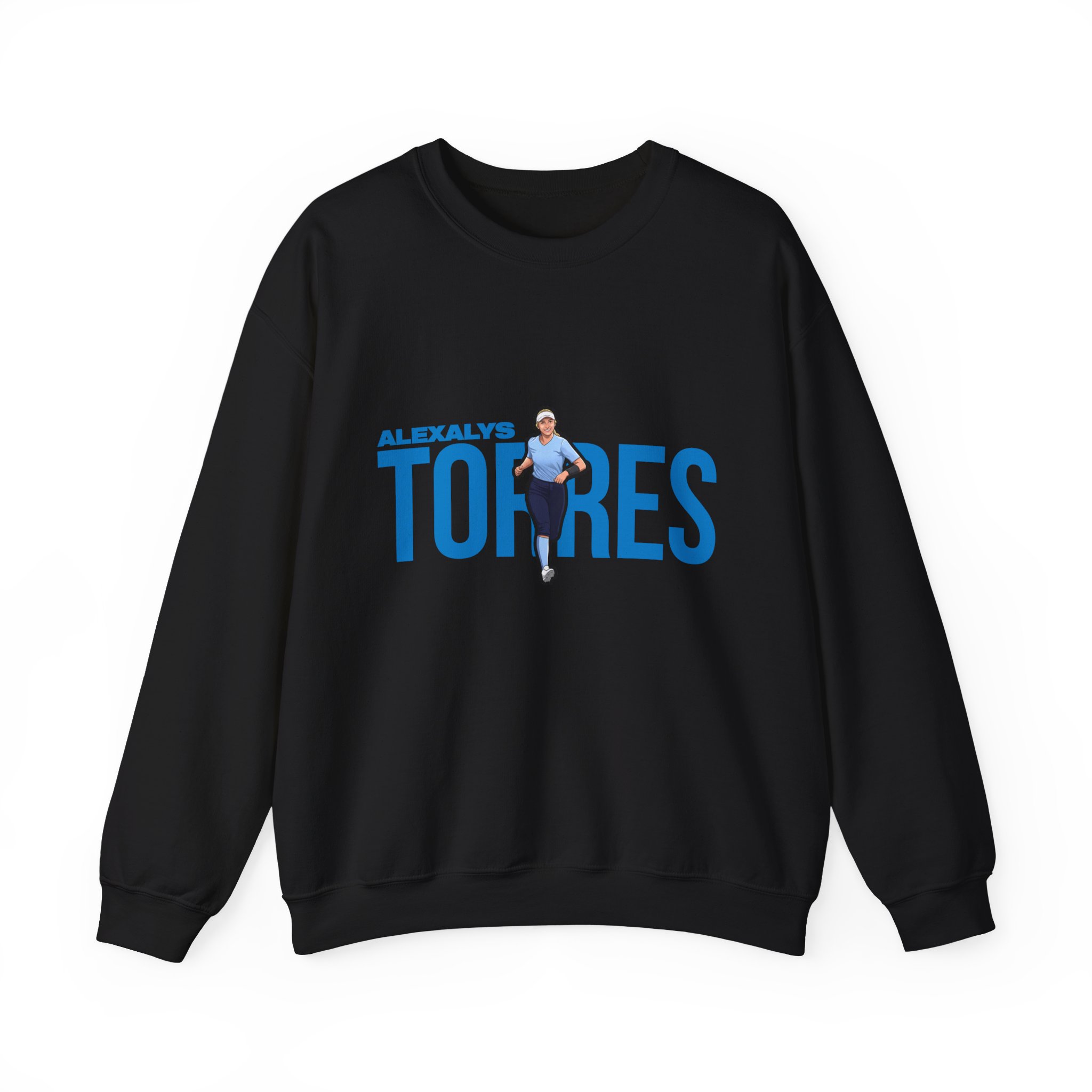 Crewneck Sweatshirt — character_player_name in Black