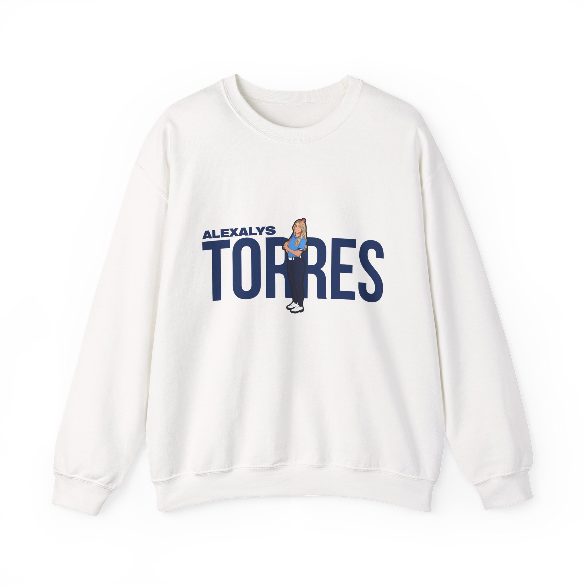 Crewneck Sweatshirt — character_player_name in White