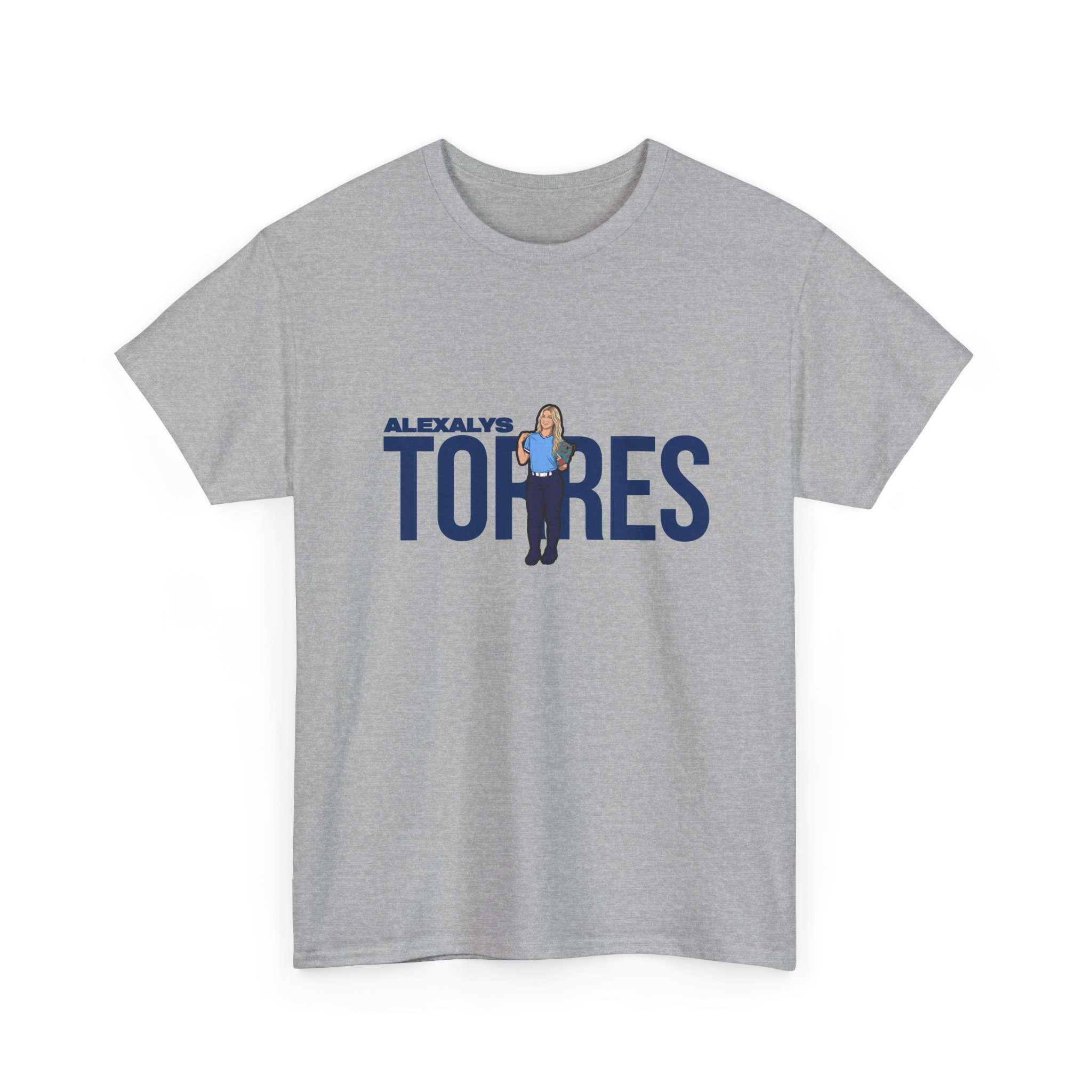 Tee — character_player_name in Grey