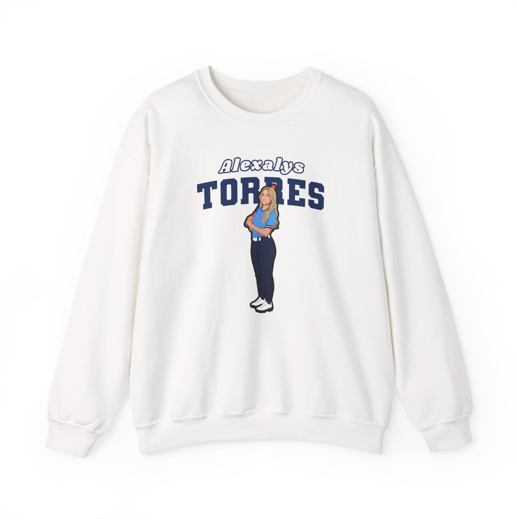 Crewneck Sweatshirt — character_name_arch in White