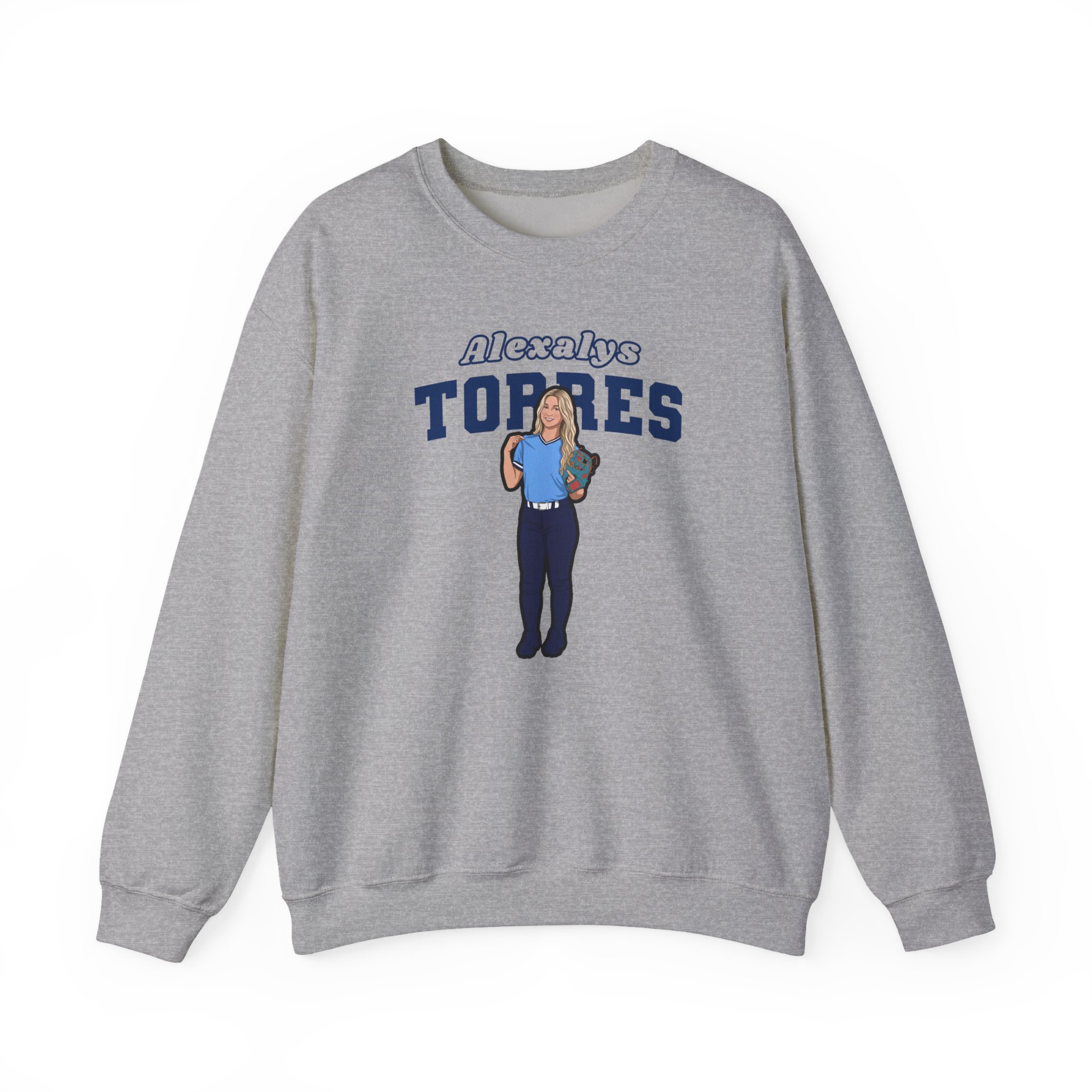 Crewneck Sweatshirt — character_name_arch in Grey