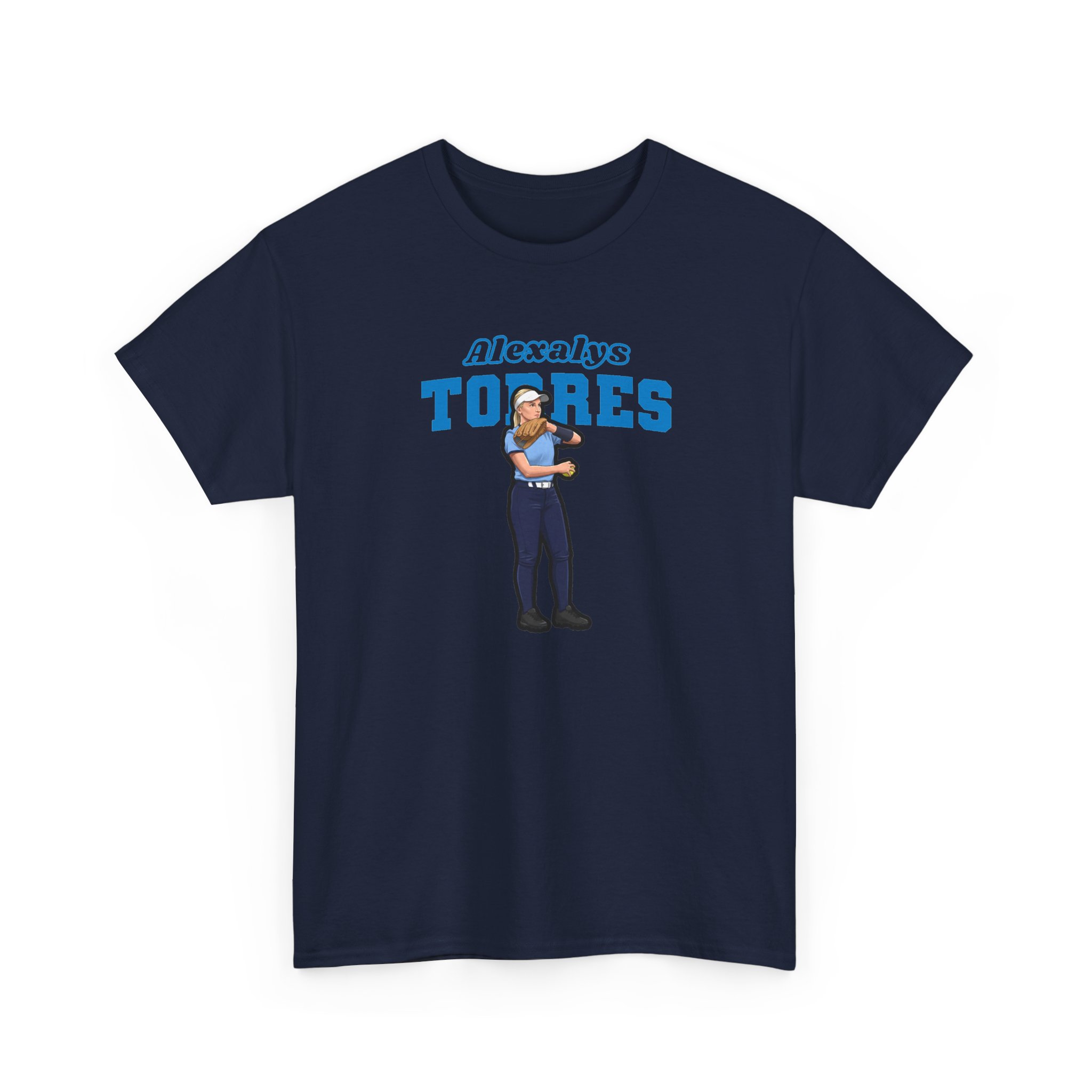 Tee — character_name_arch in Navy