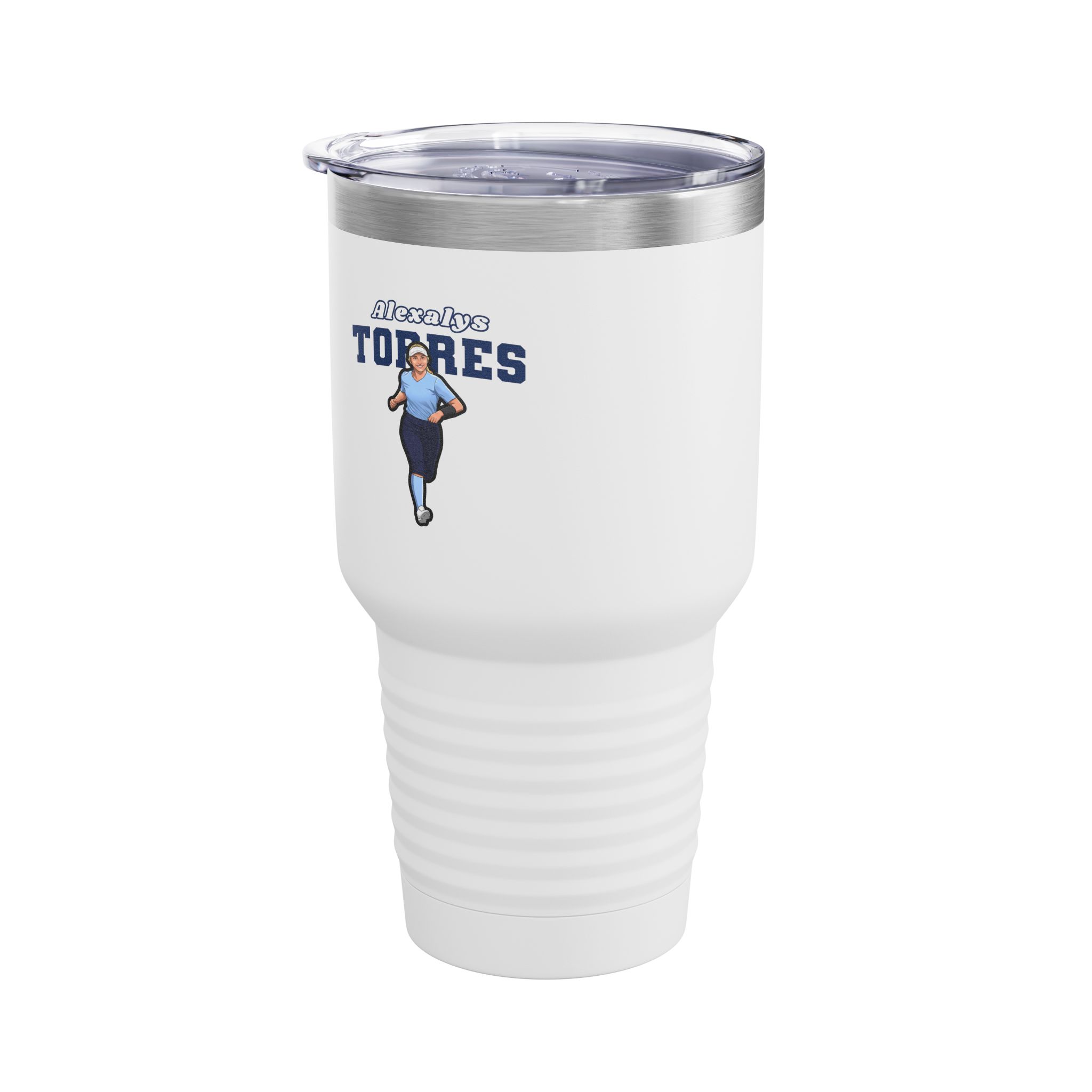 30oz Tumbler — character_name_arch in White