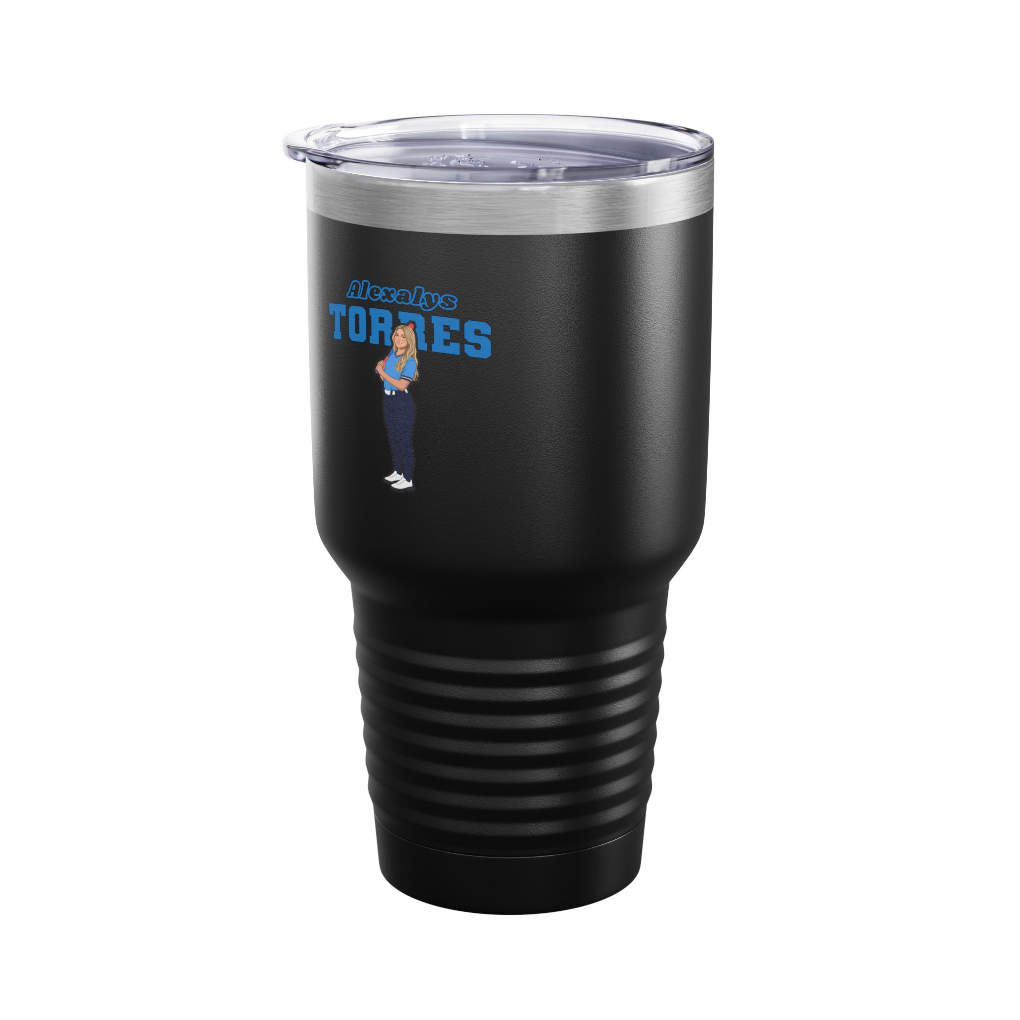 30oz Tumbler — character_name_arch in Black