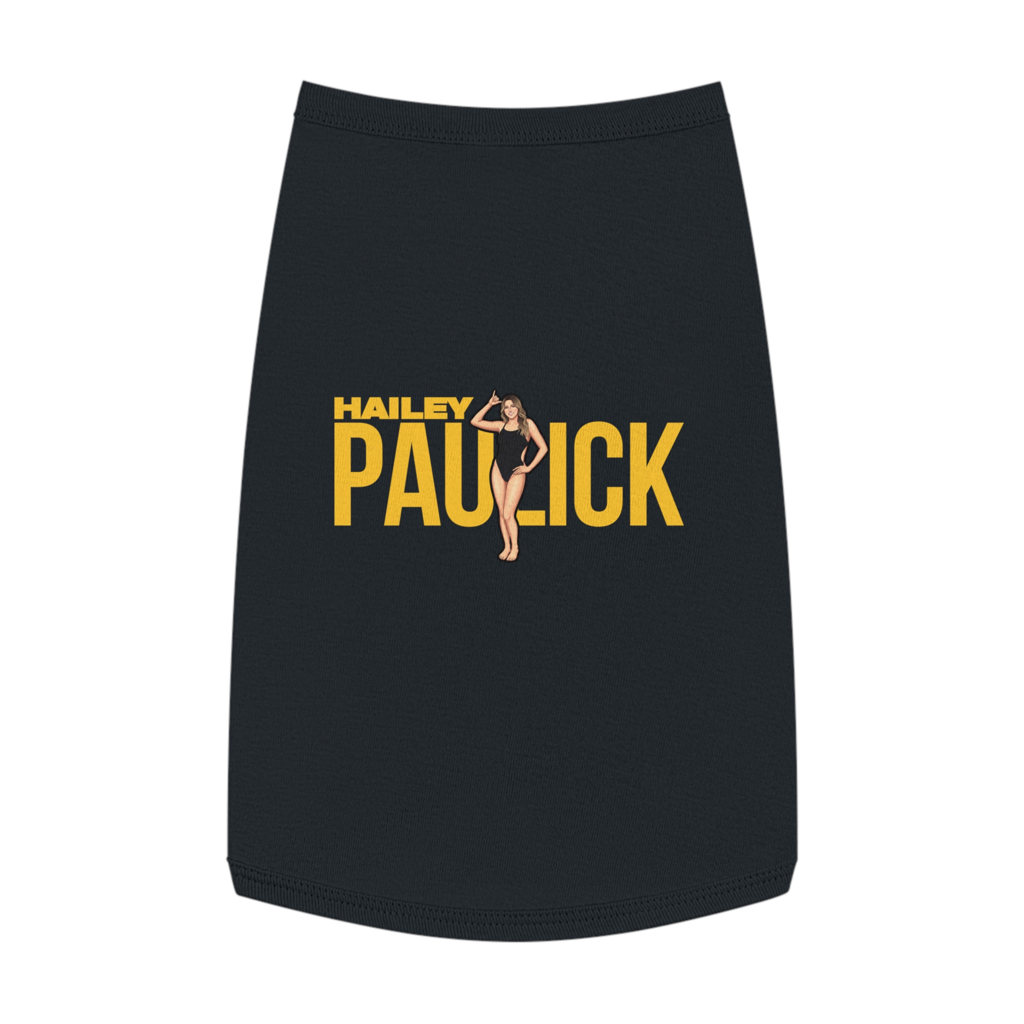 Pet Tank Top — character_player_name in Black