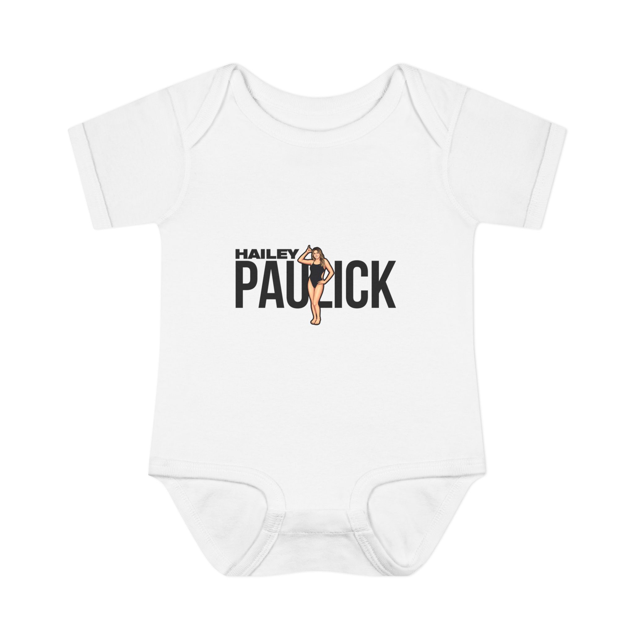 Baby Onesie — character_player_name in White