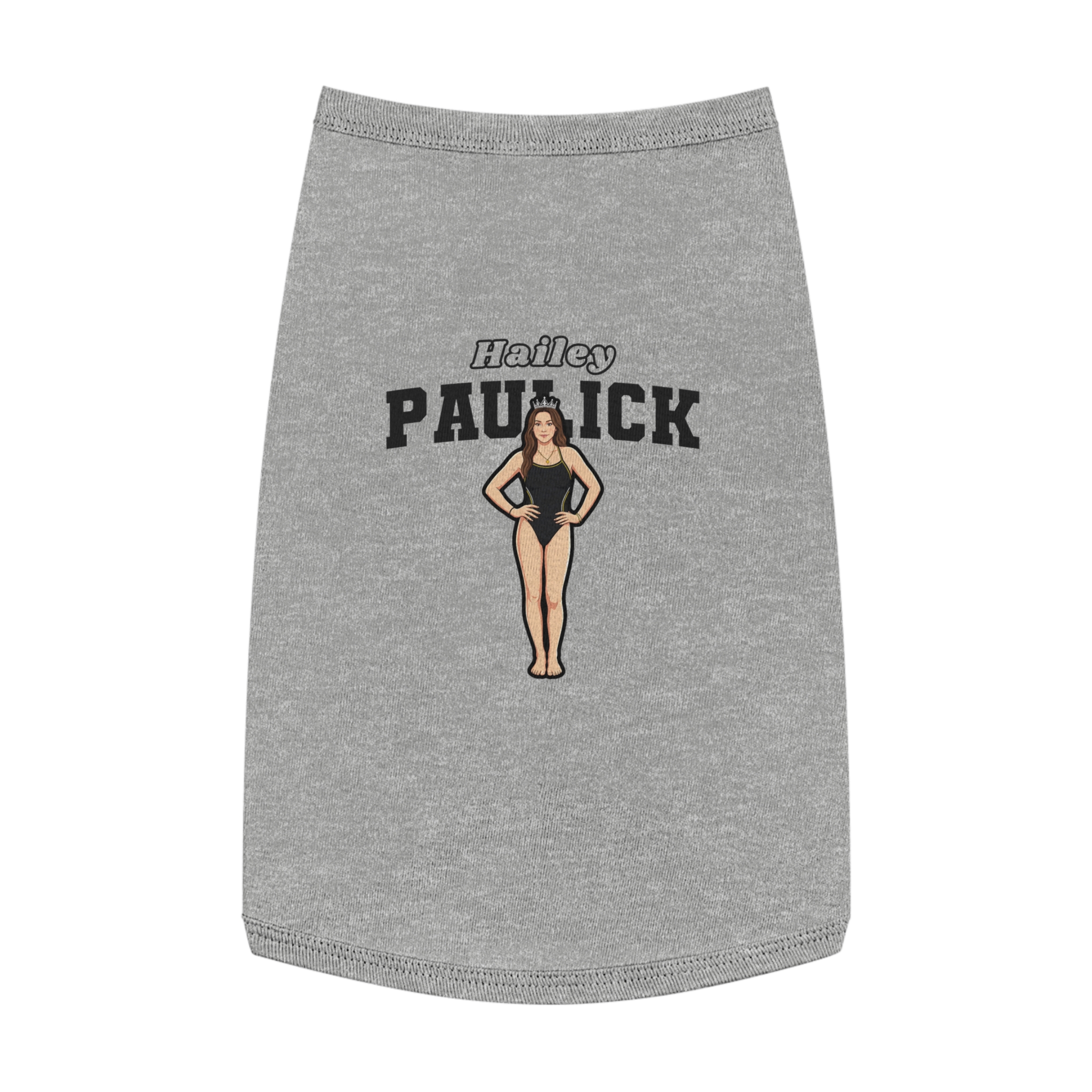 Pet Tank Top — character_name_arch in White