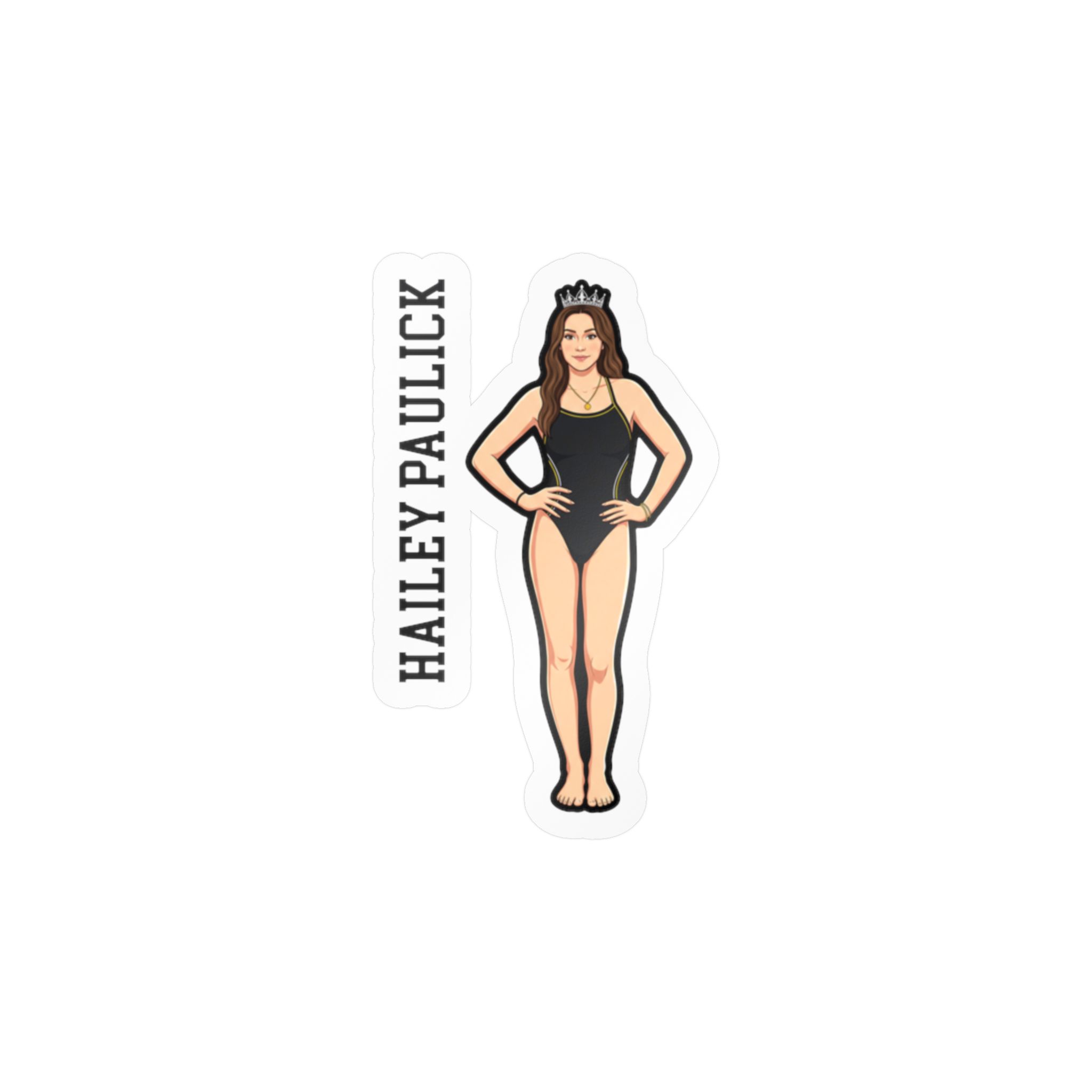 Vinyl Sticker — character_name_vertical in Classic