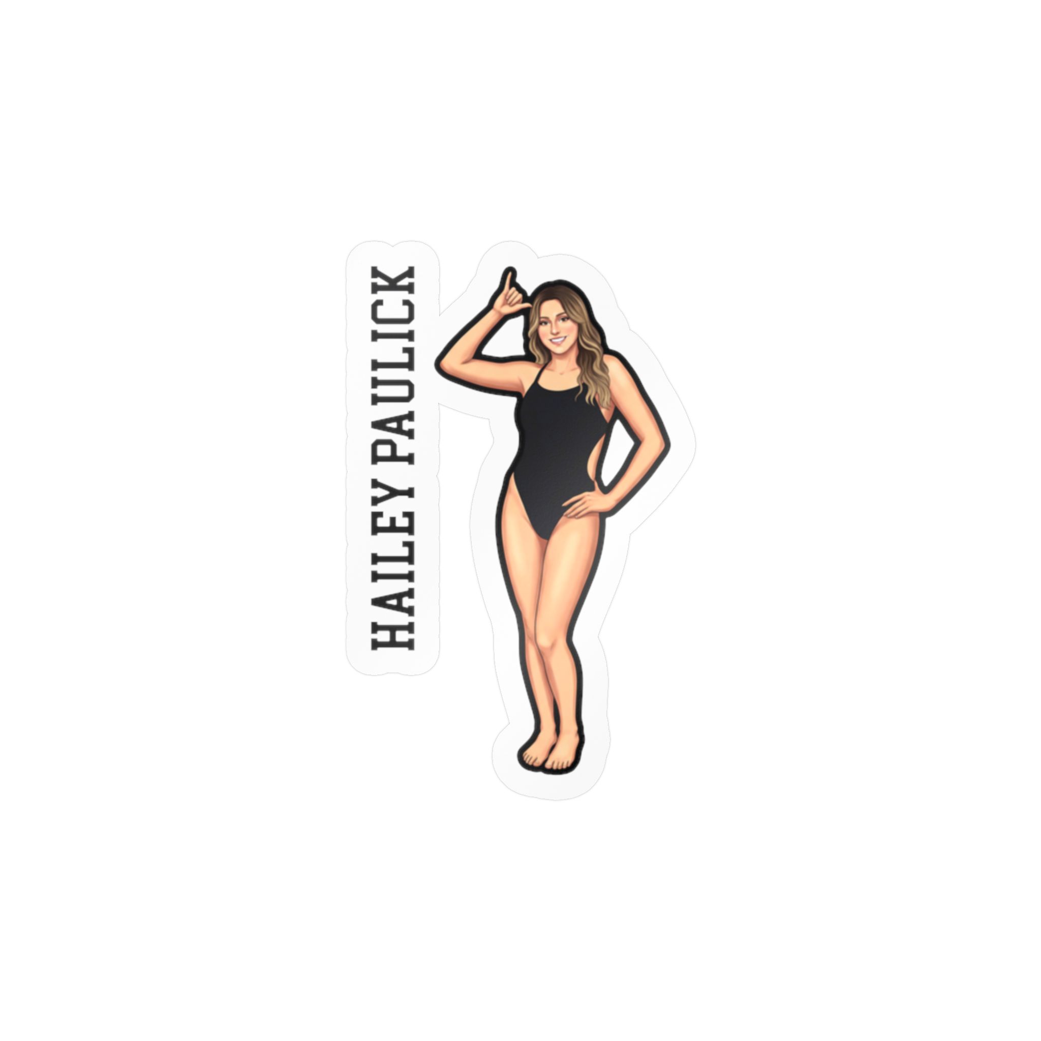 Vinyl Sticker — character_name_vertical in Classic