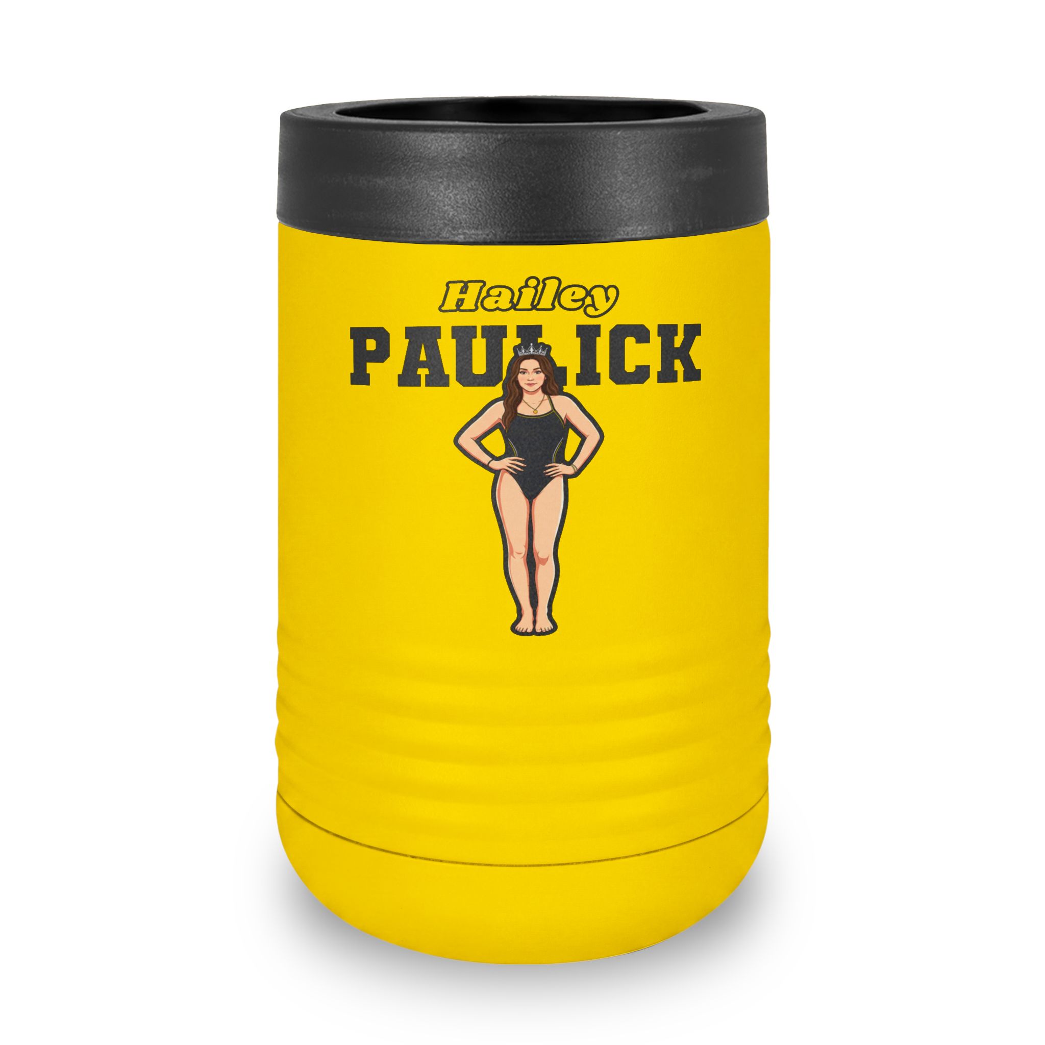 Stainless Can Cooler — character_name_arch in Yellow