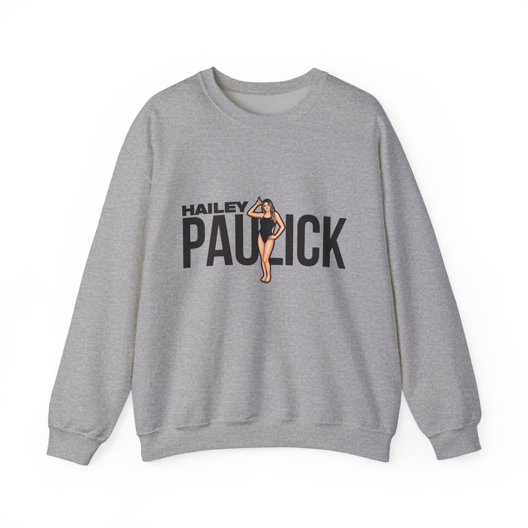Crewneck Sweatshirt — character_player_name in Grey