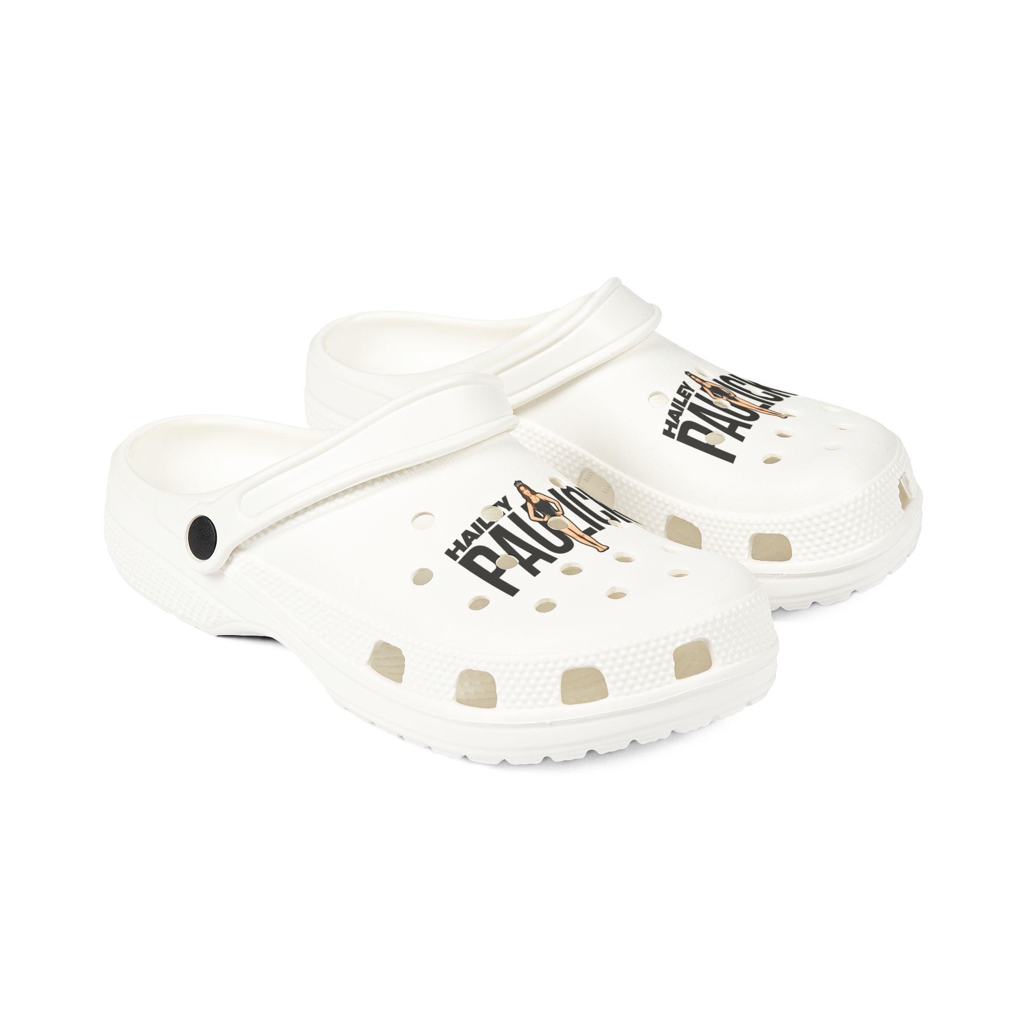 Rubber Clogs — character_player_name in White
