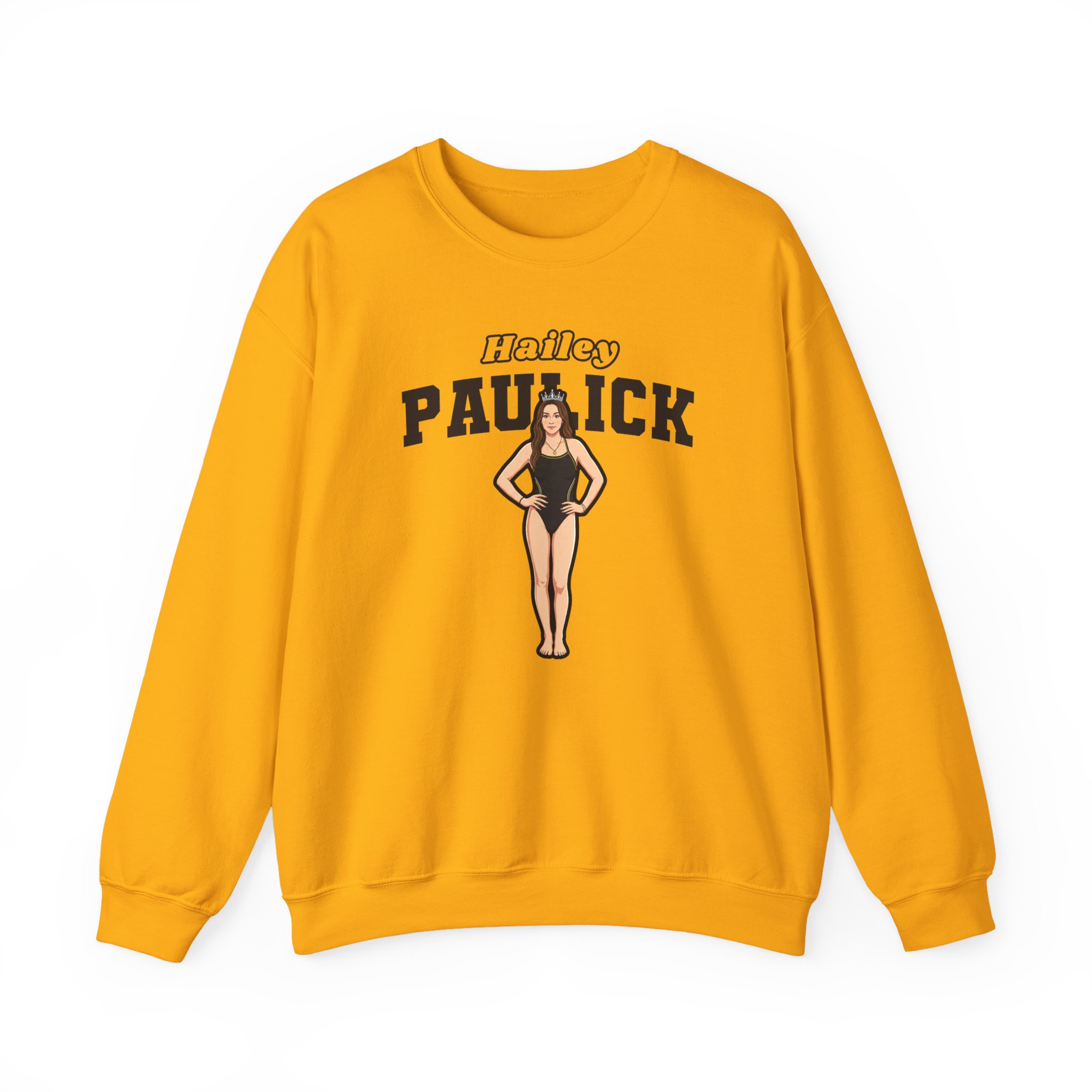 Crewneck Sweatshirt — character_name_arch in Gold