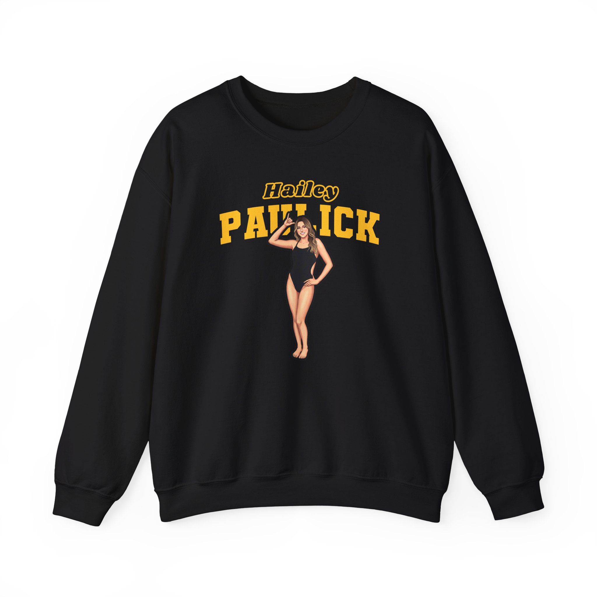 Crewneck Sweatshirt — character_name_arch in Black