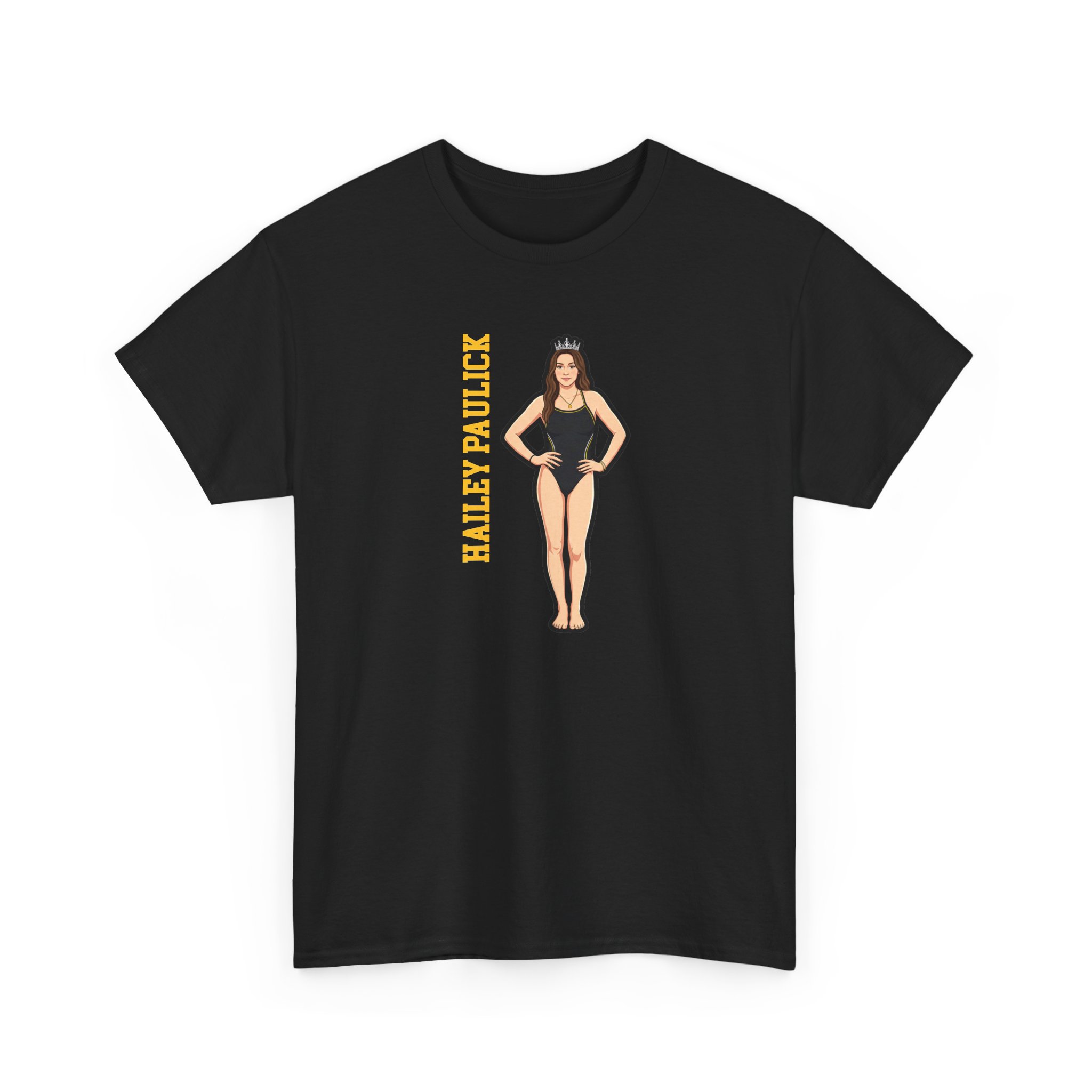 Tee — character_name_vertical in Black