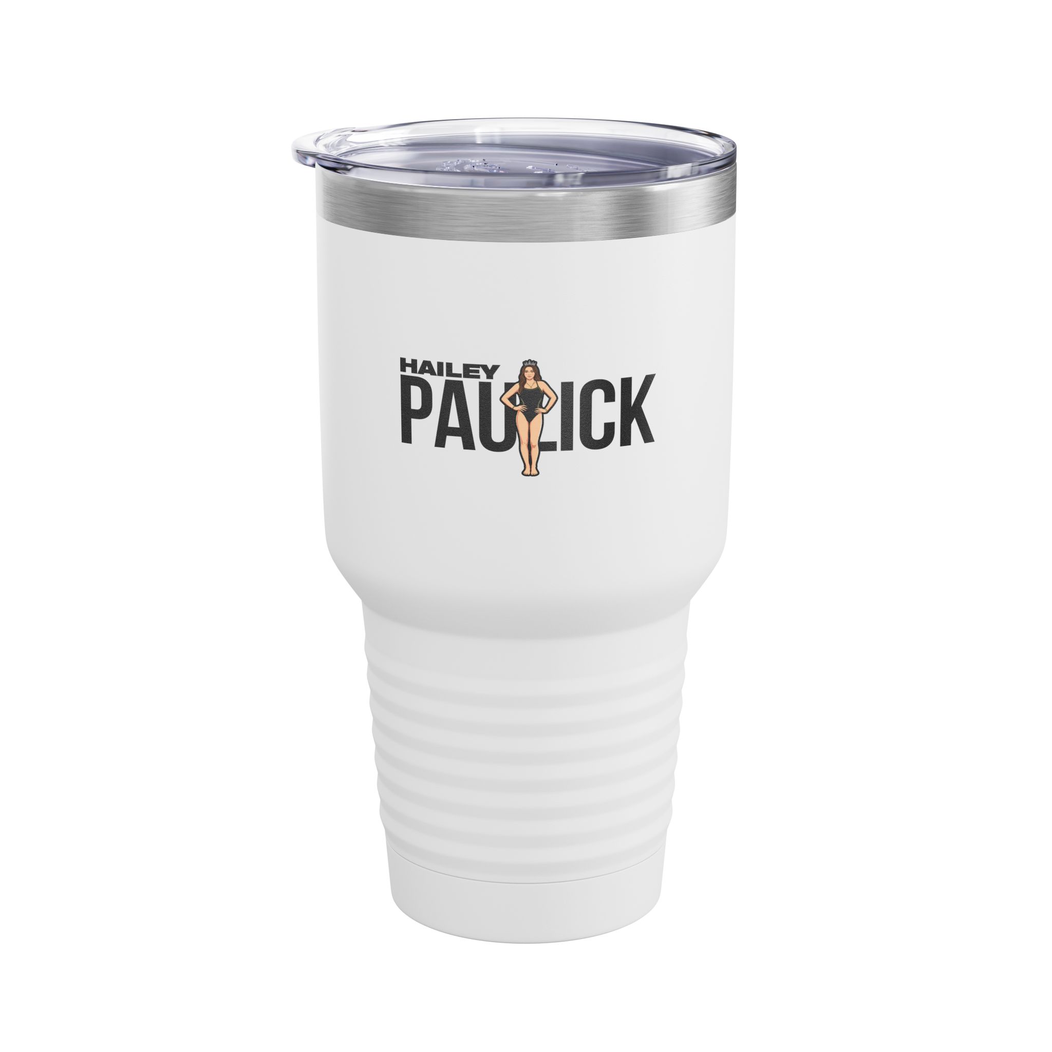 30oz Tumbler — character_player_name in White
