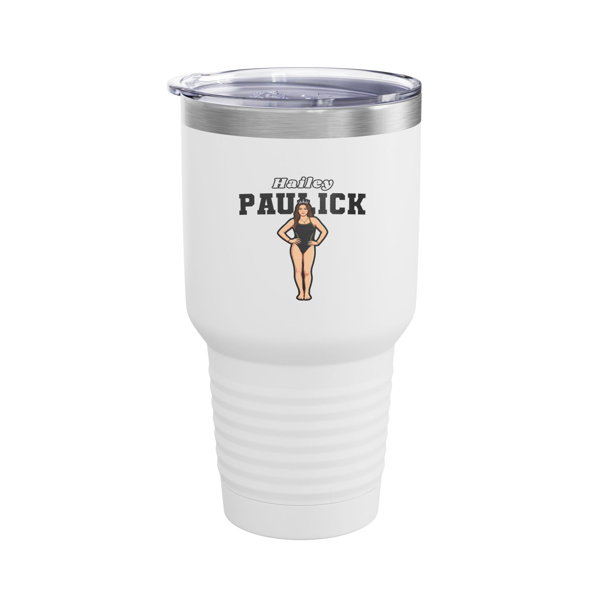 30oz Tumbler — character_name_arch in White