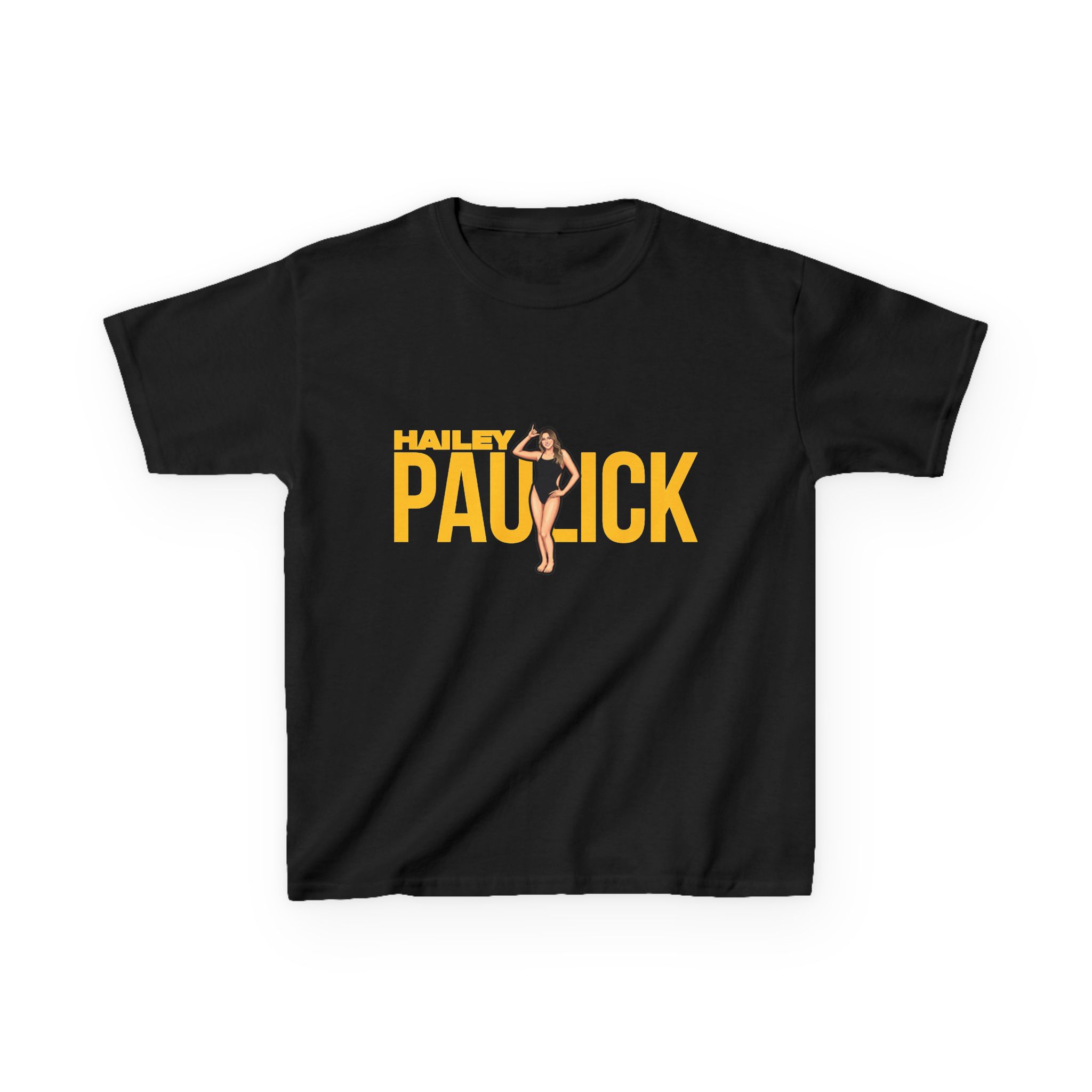 Youth Tee — character_player_name in Black