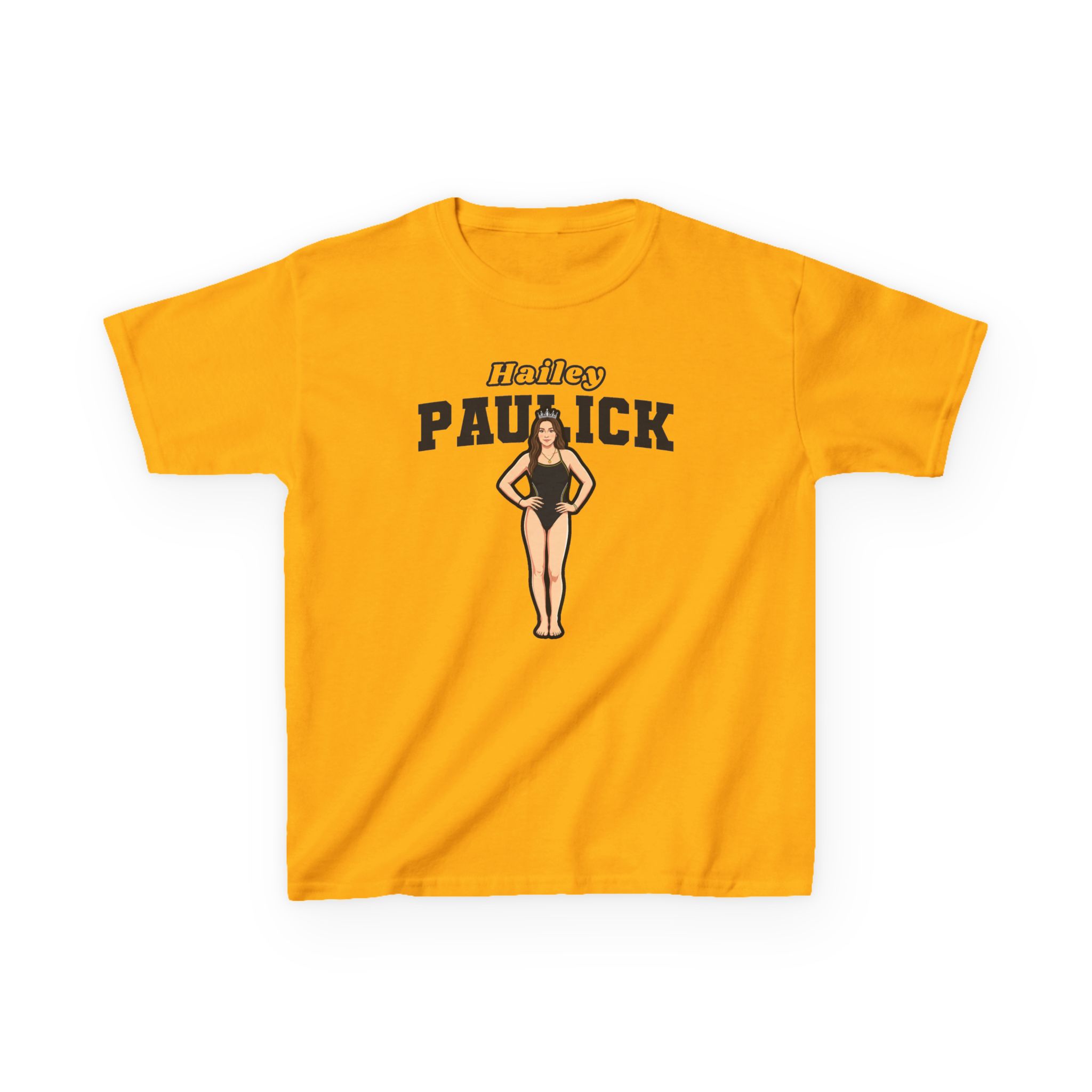 Youth Tee — character_name_arch in Gold