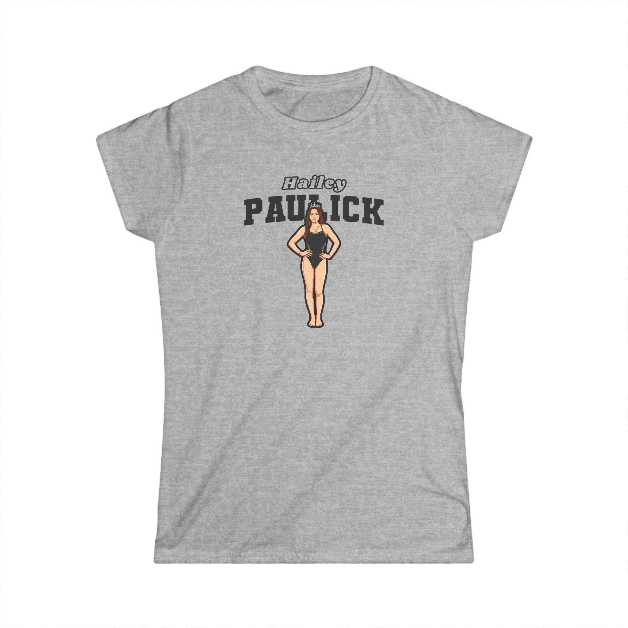 Women's Softstyle Tee — character_name_arch in Grey