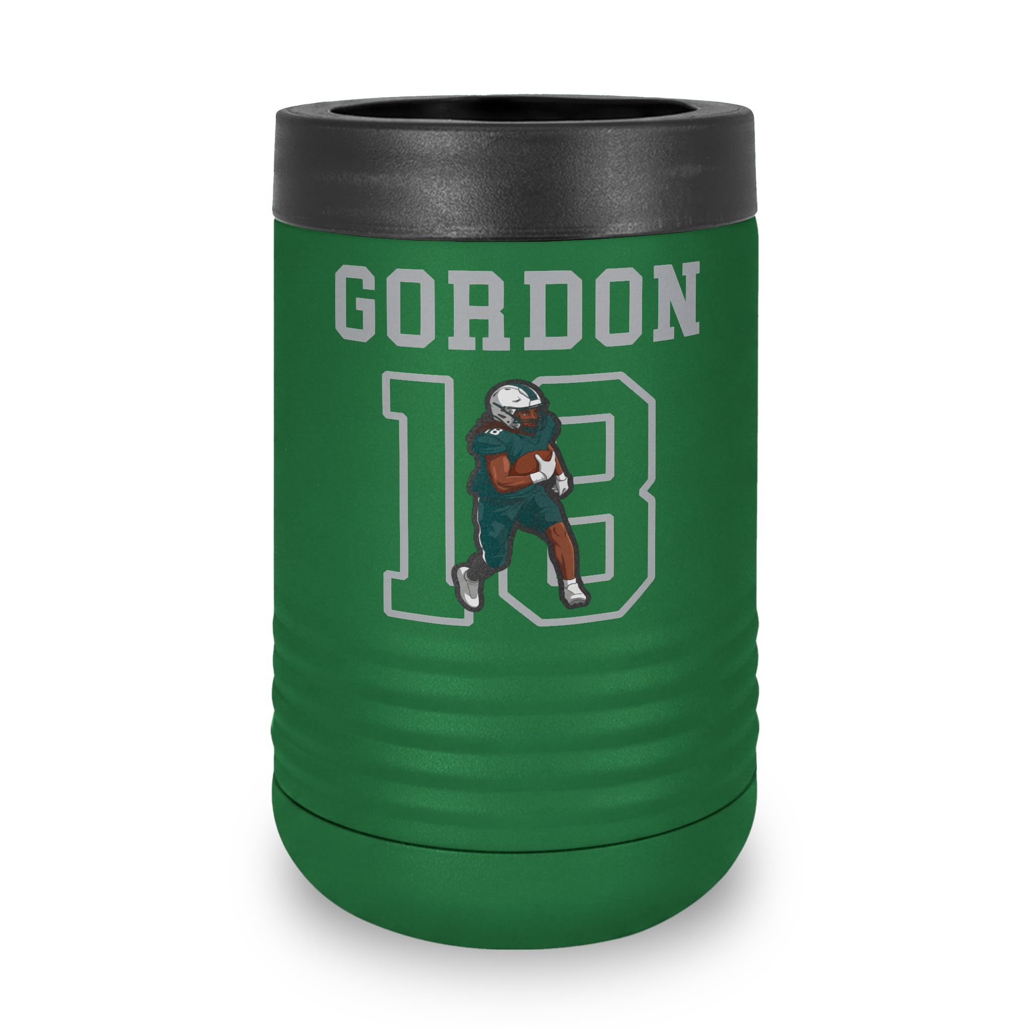 Stainless Can Cooler — character_shirsey in Green