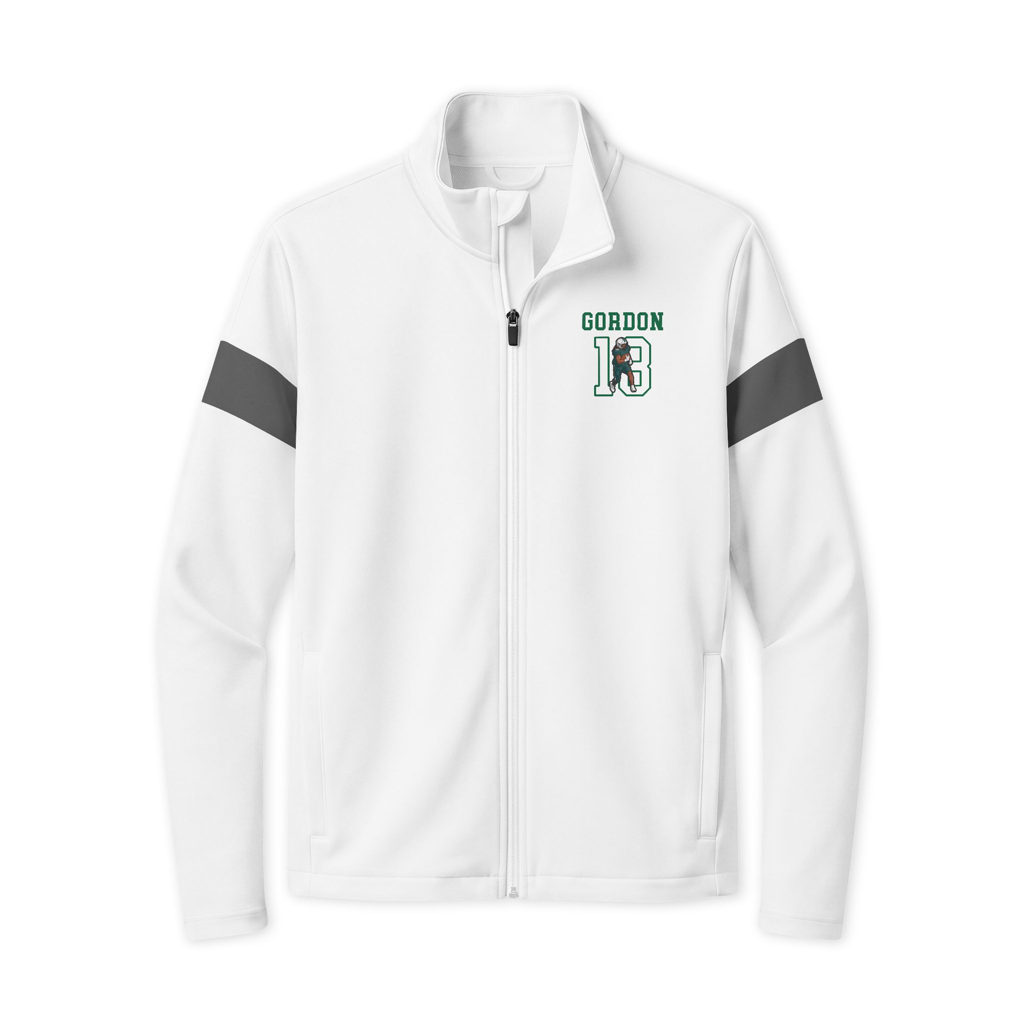 Travel Full-Zip Jacket — character_shirsey in White/ Iron Grey