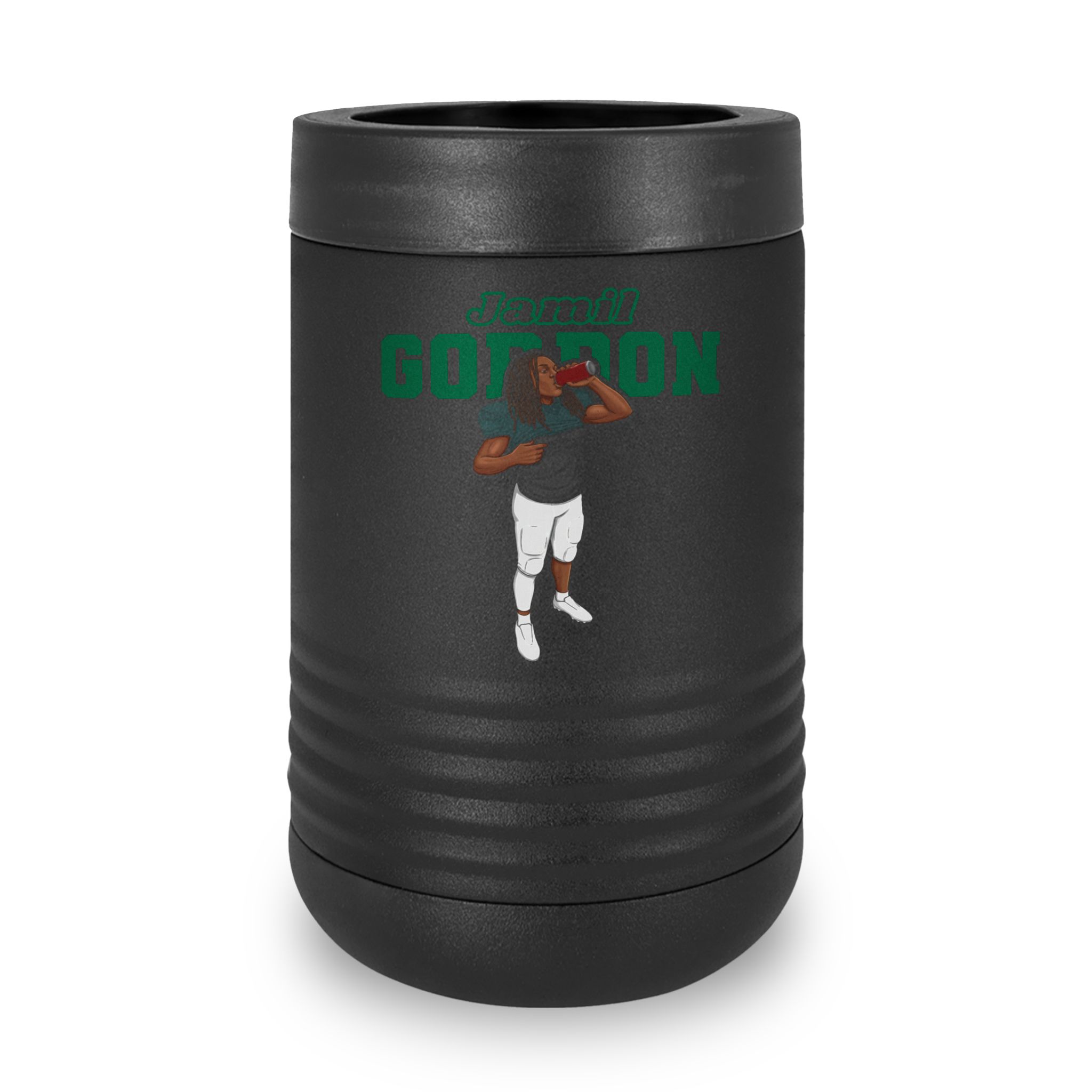 Stainless Can Cooler — character_name_arch in Black