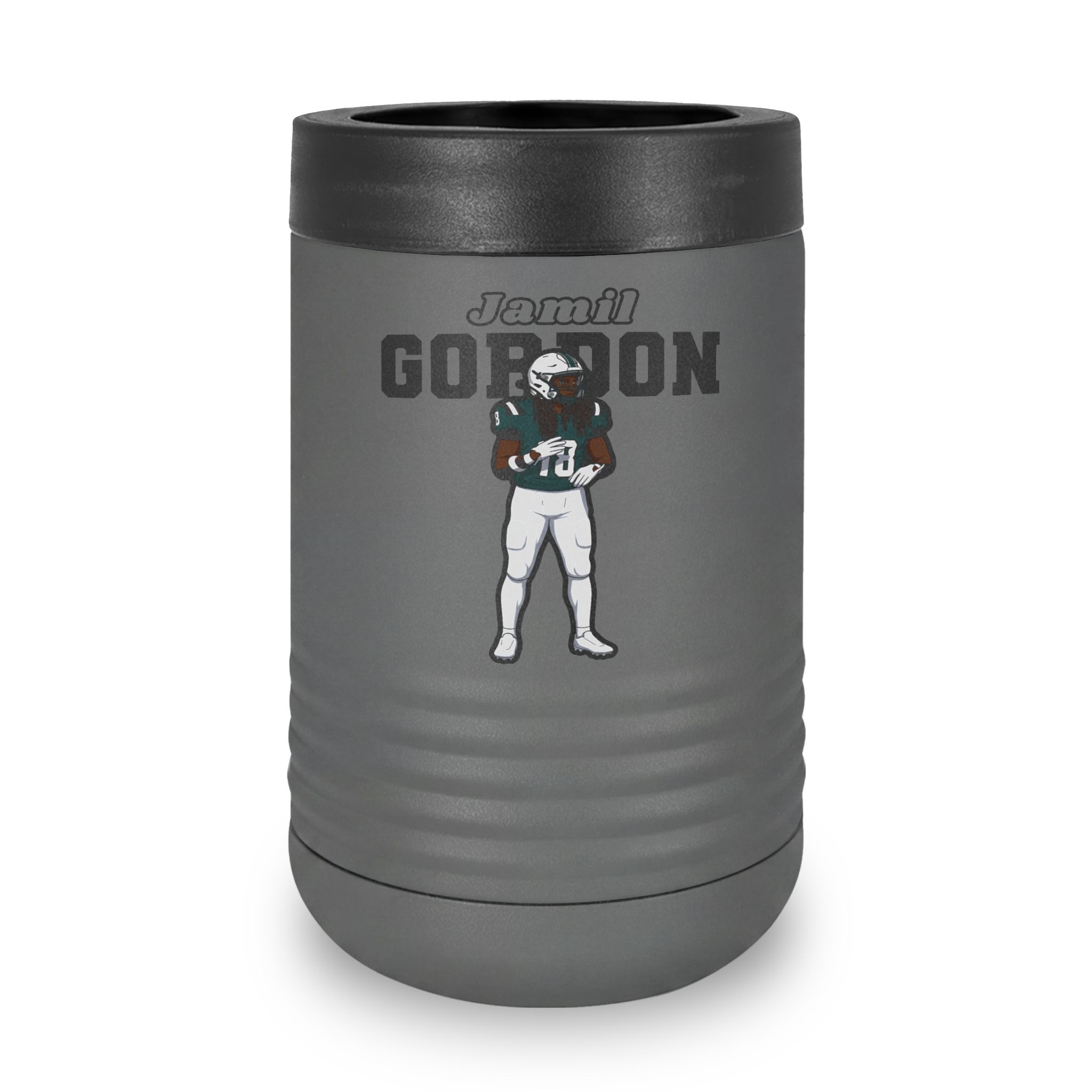 Stainless Can Cooler — character_name_arch in Grey