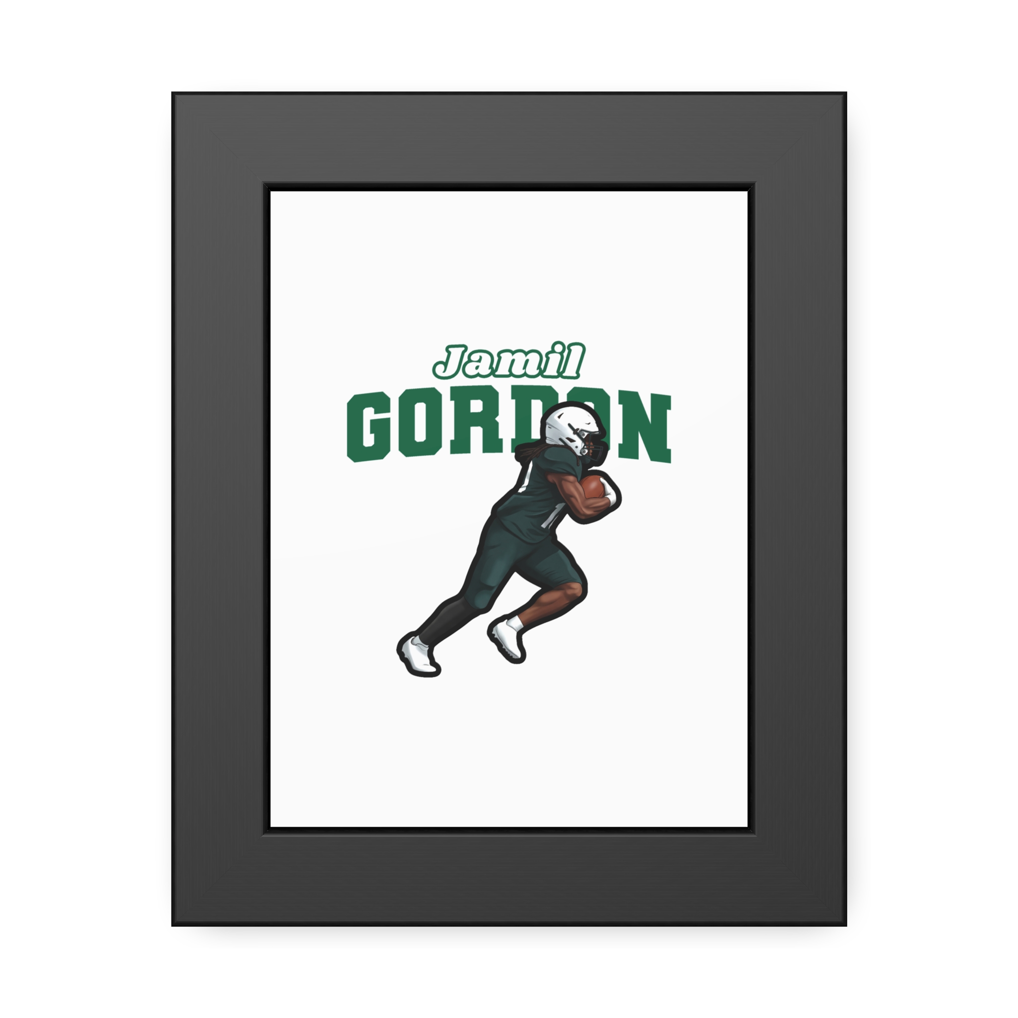 Framed Poster — character_name_arch in Black